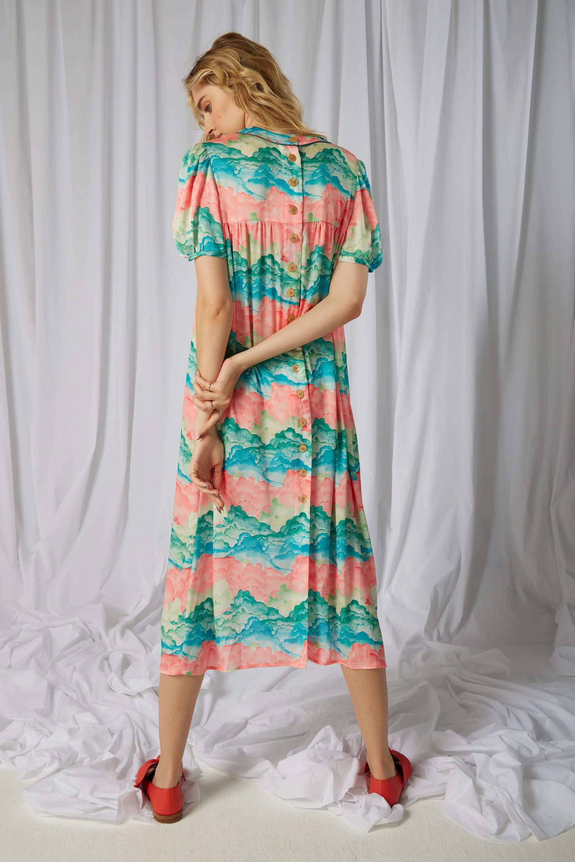 Gaya dress in Nuit Blanche print