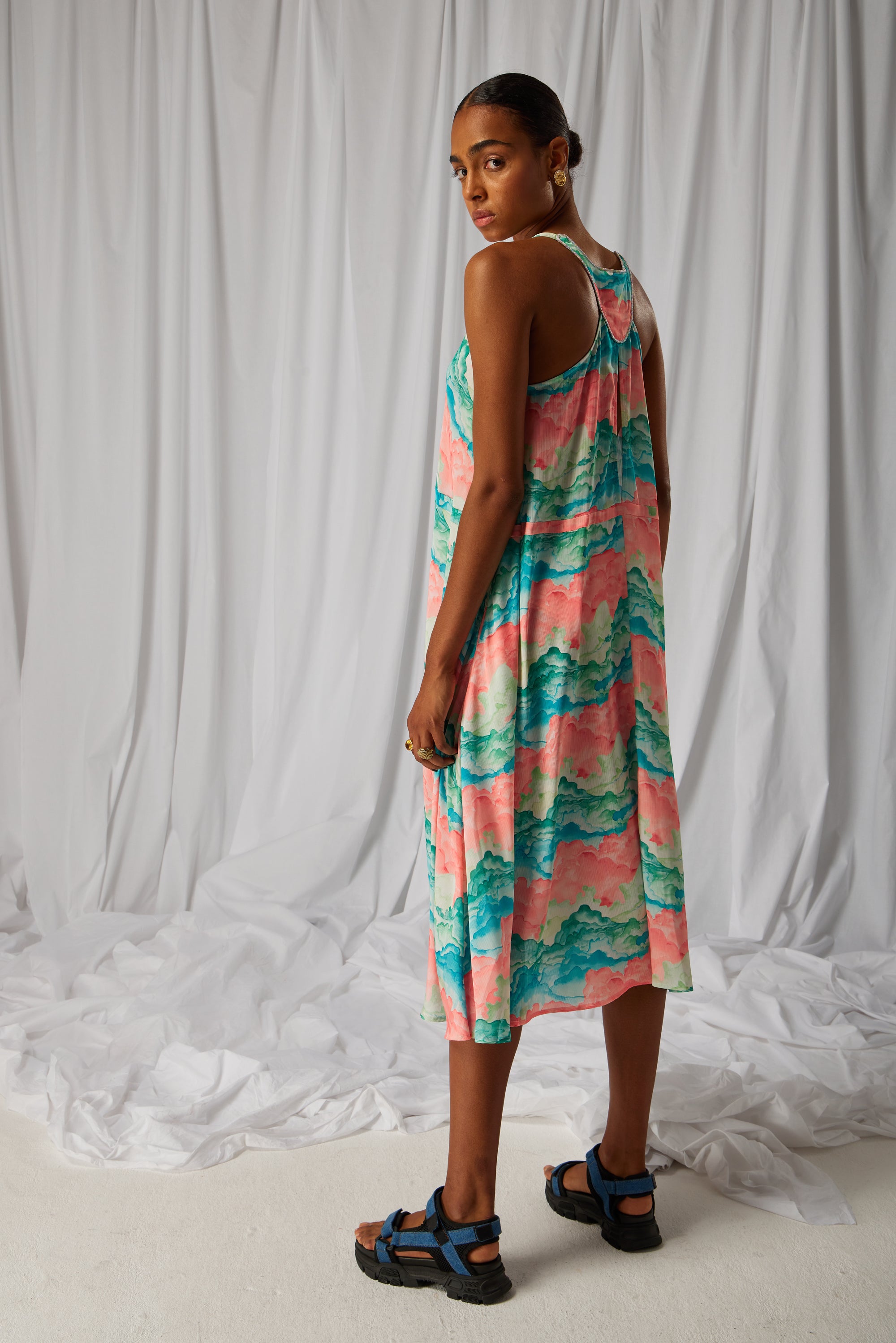 Robe Java en imprimé Nuit Blanche