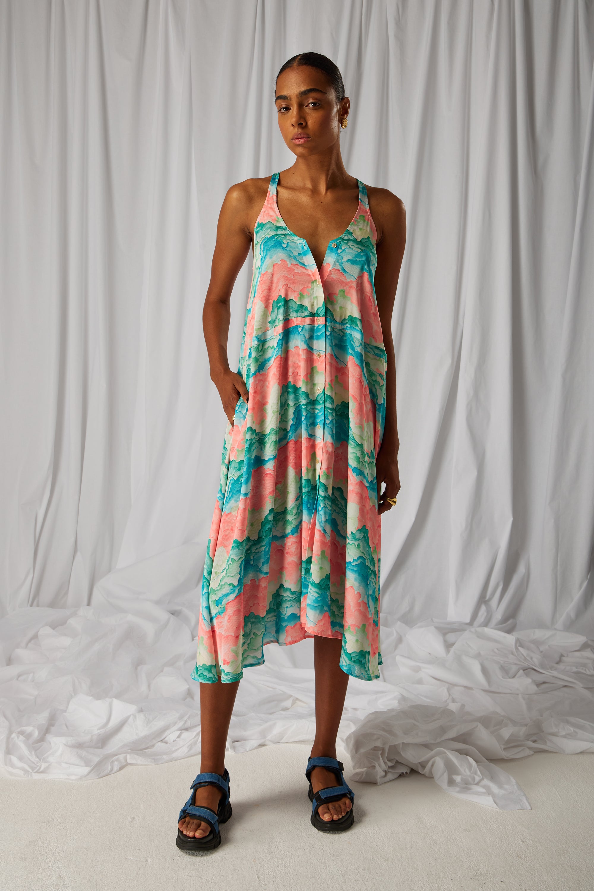 Robe Java en imprimé Nuit Blanche