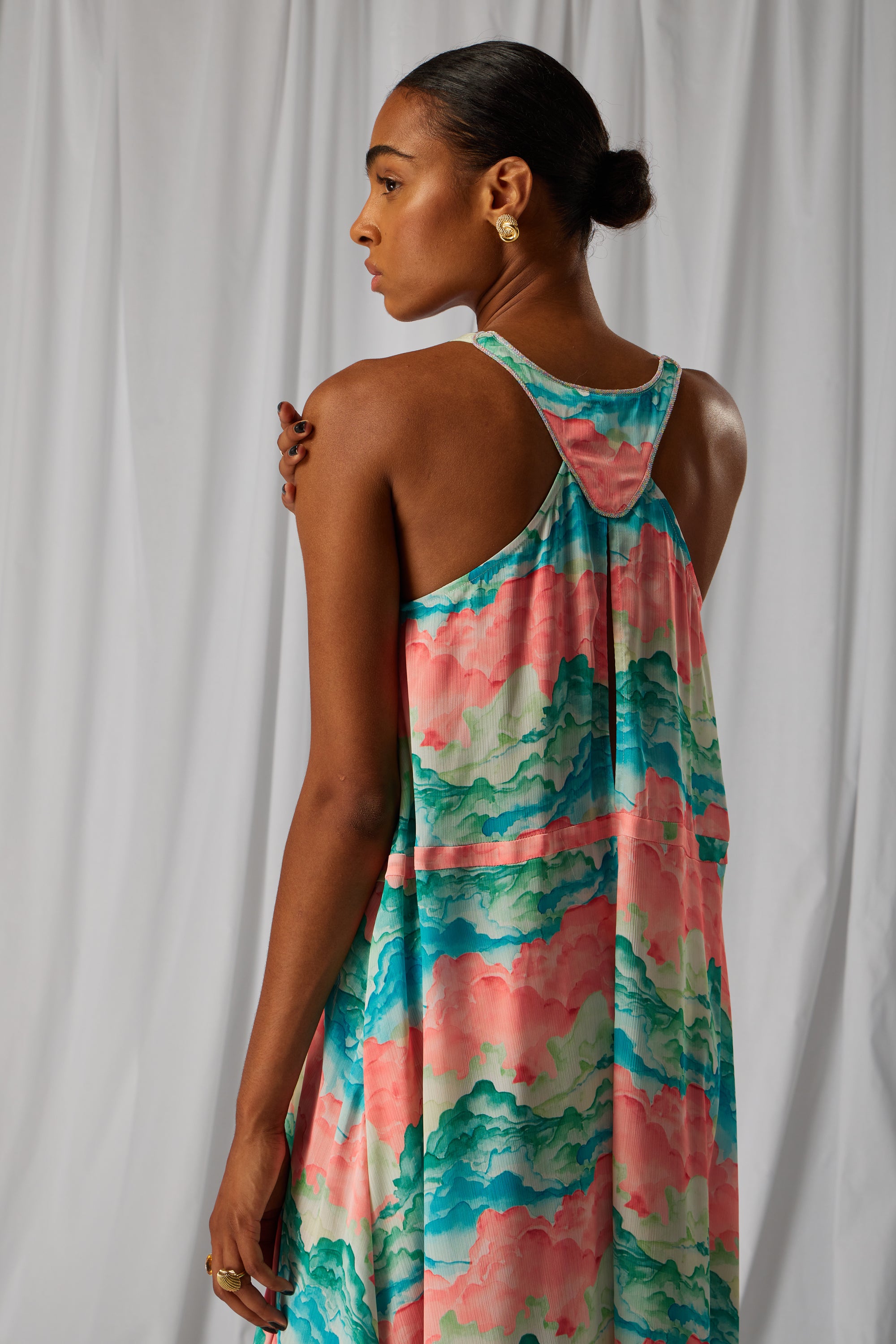 Robe Java en imprimé Nuit Blanche