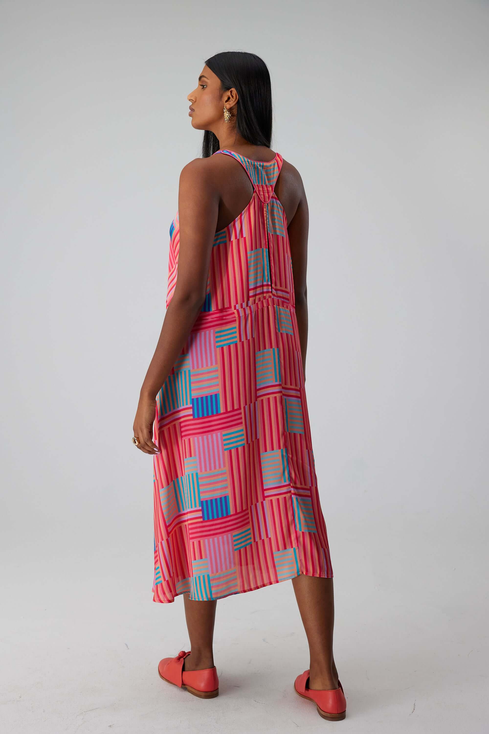 Java dress in Strike print