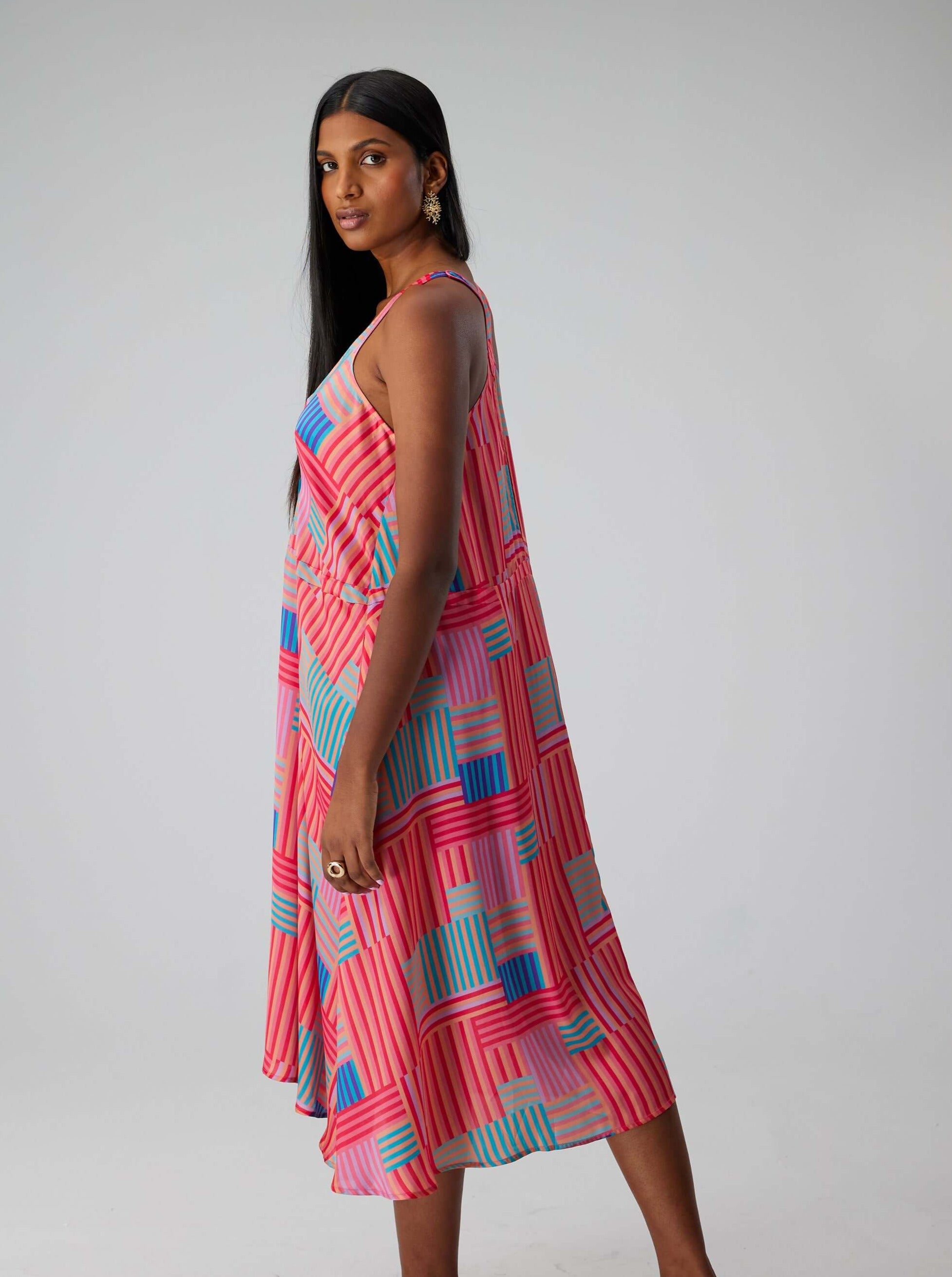 Java dress in Strike print