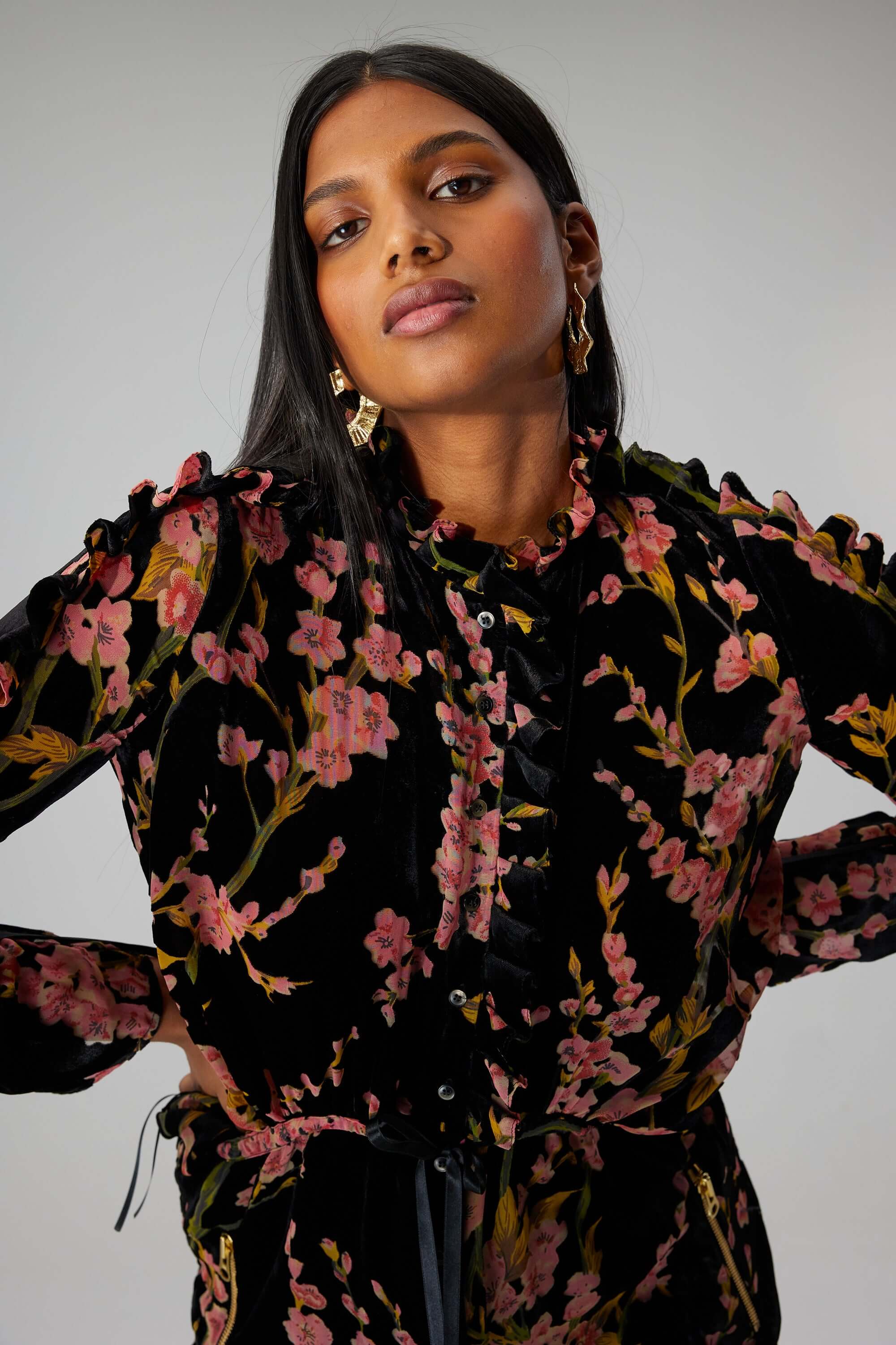 Combinaison Gil en velours Blossom