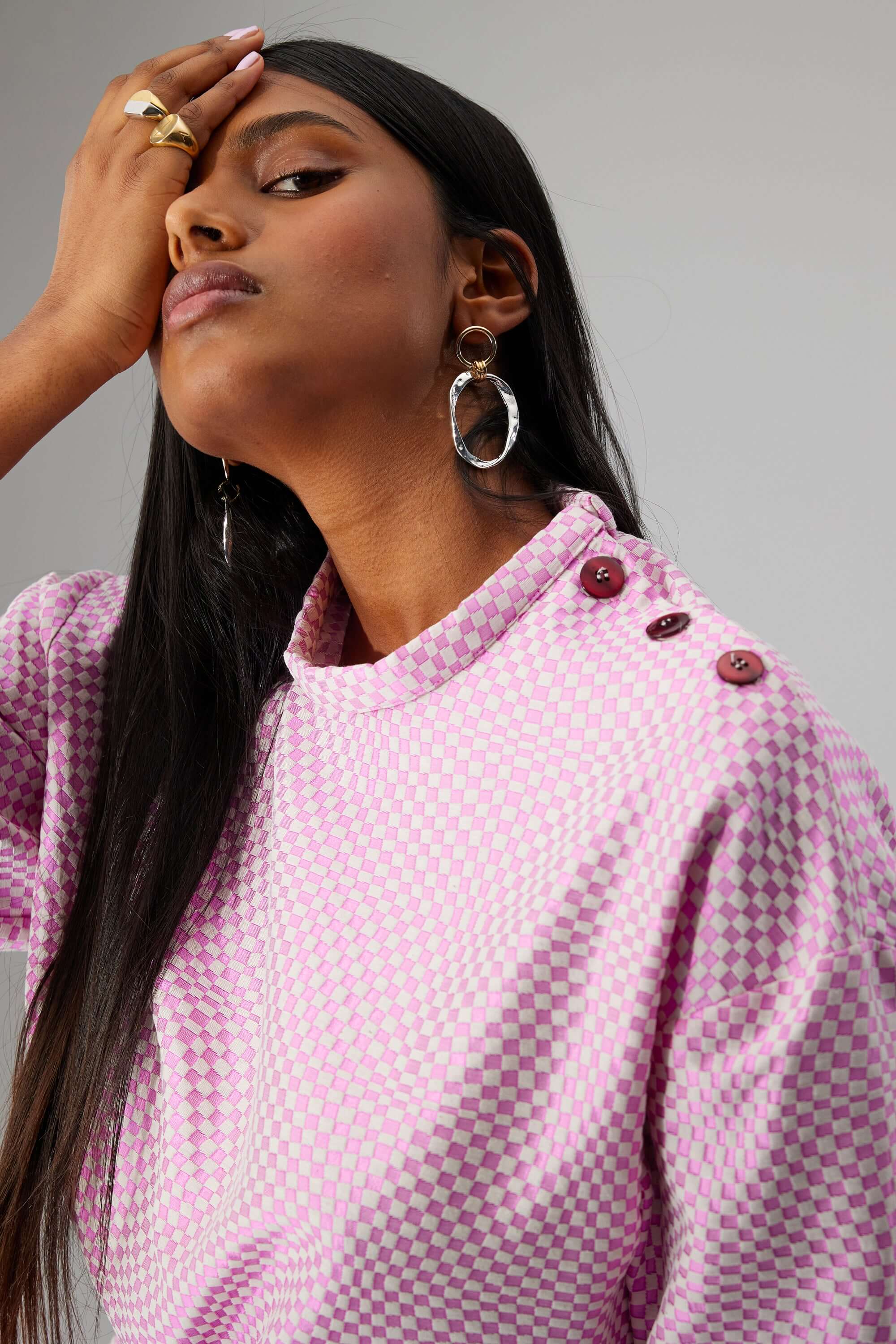 Pull Bobbi en damier Monica