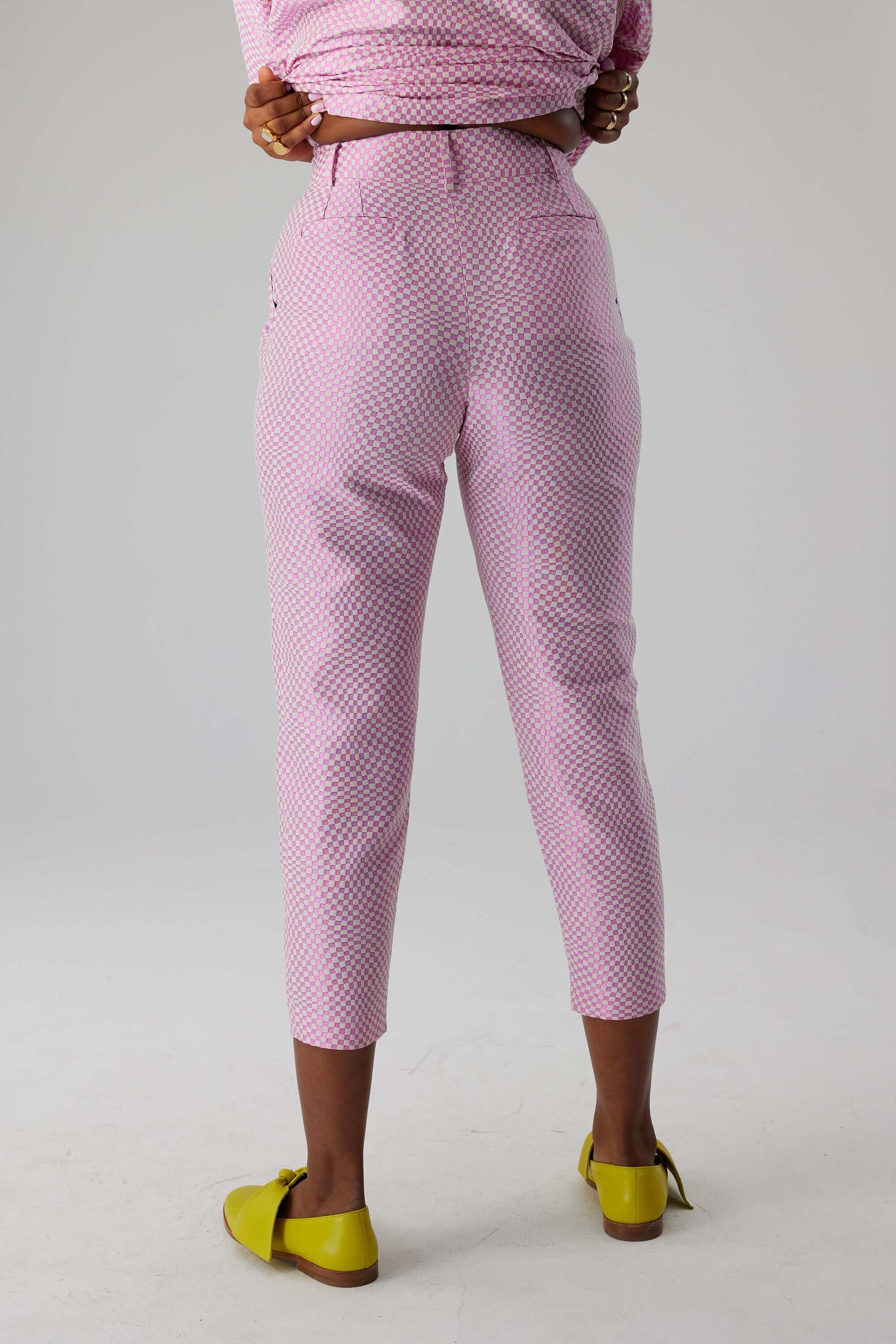 Pantalon Gabriel en damier Monica