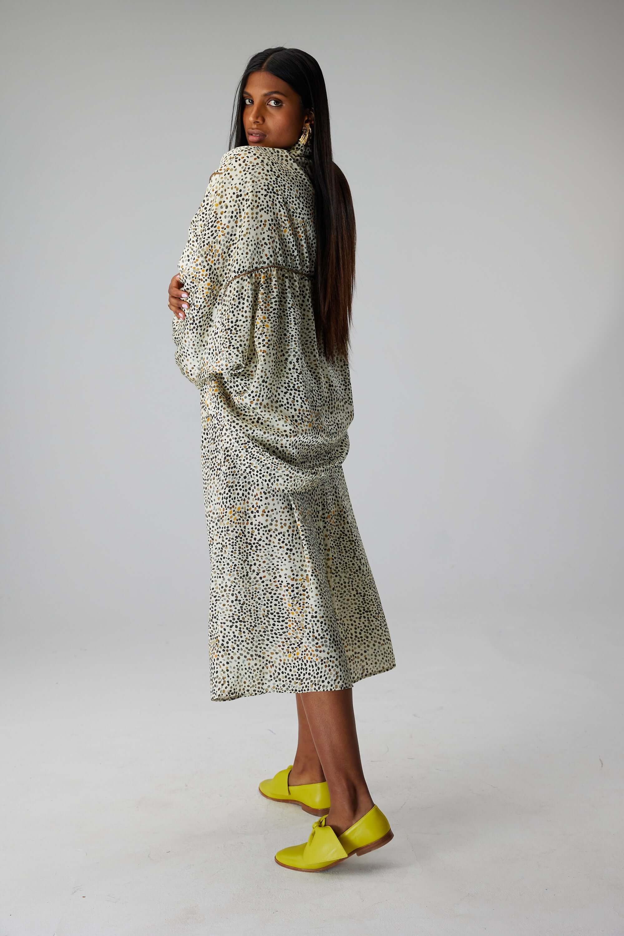 Tasman shirt in white Panther print