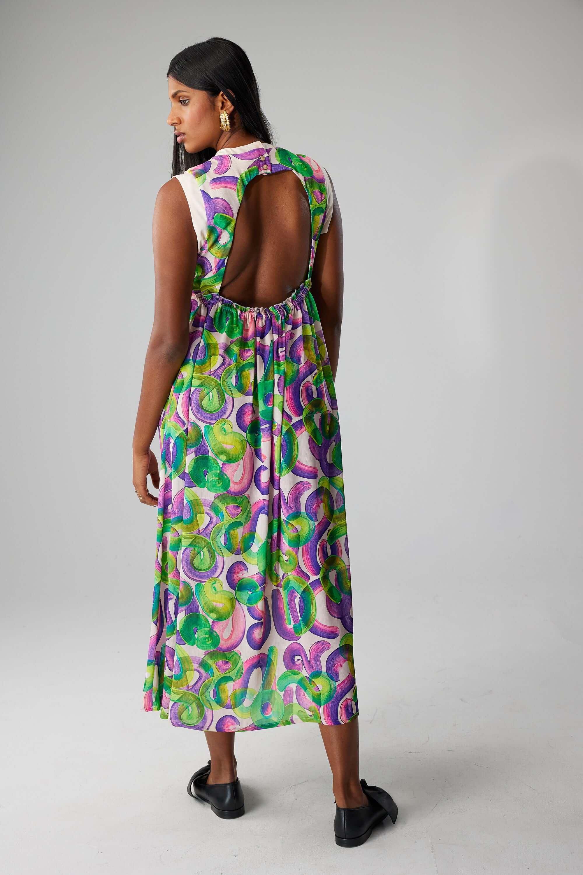 Robe Thelma en imrimé Guimauve Iode