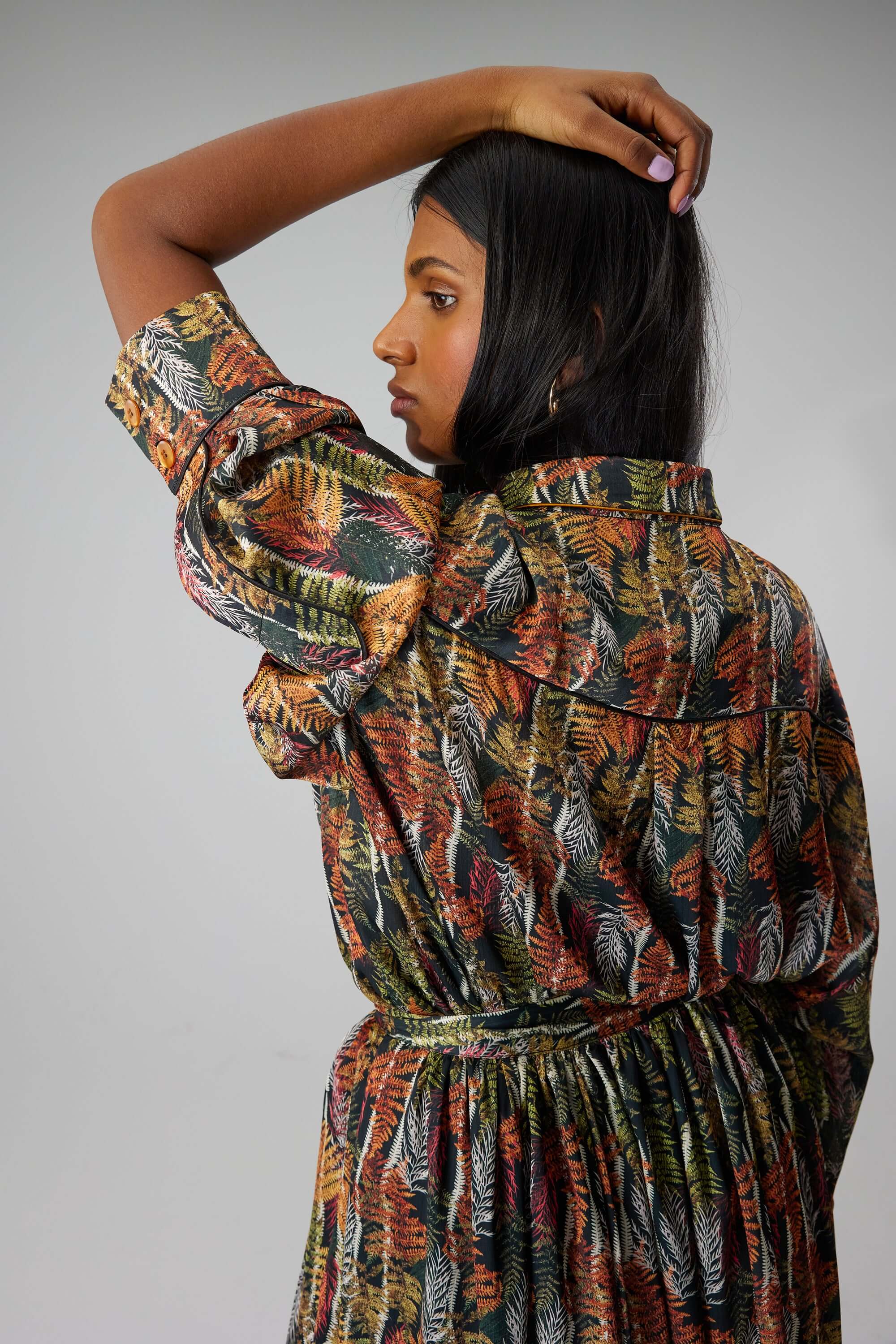 Chemise Astree en imprimé Fern