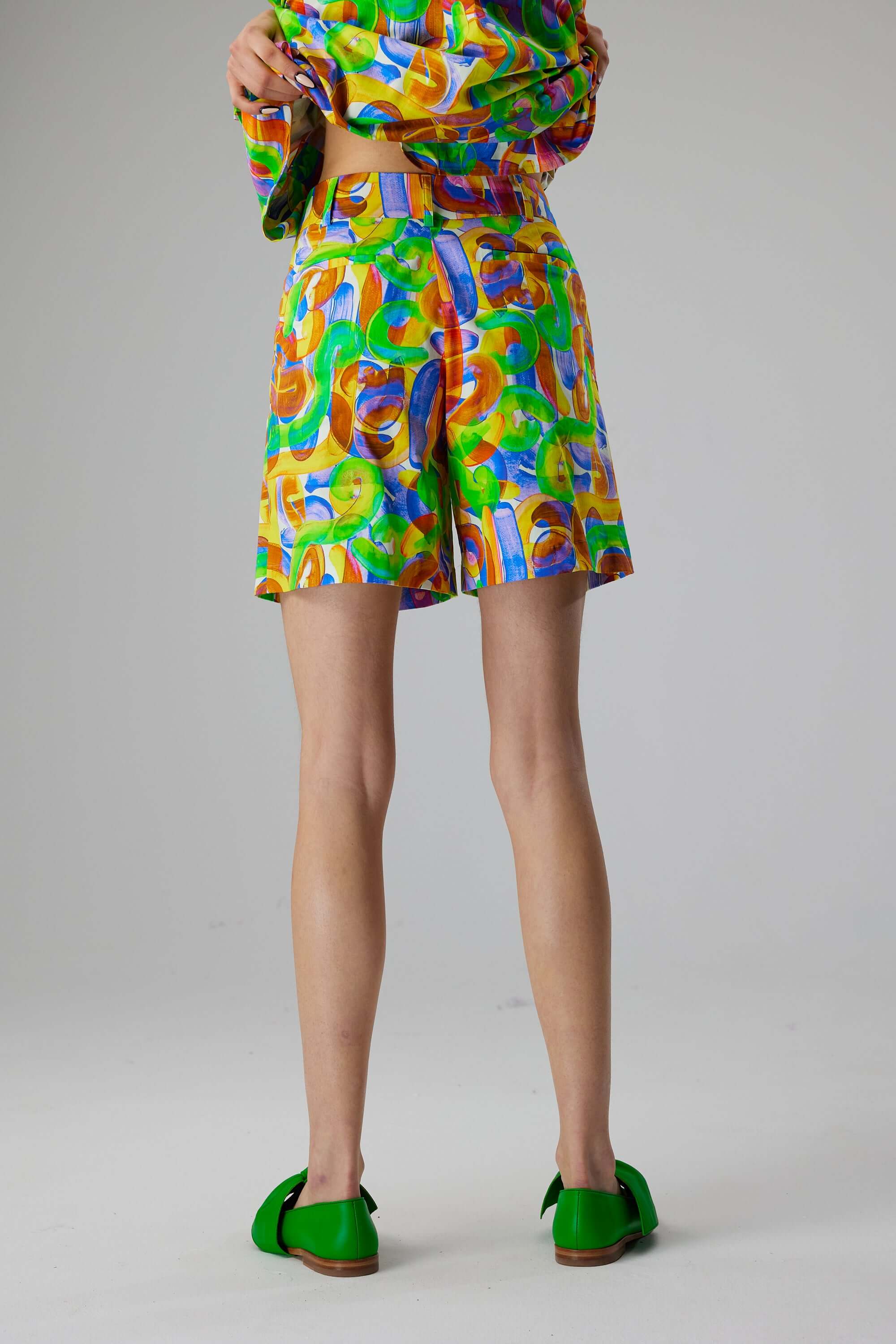 Short Beckett en imprimé Guimauve Kitrina