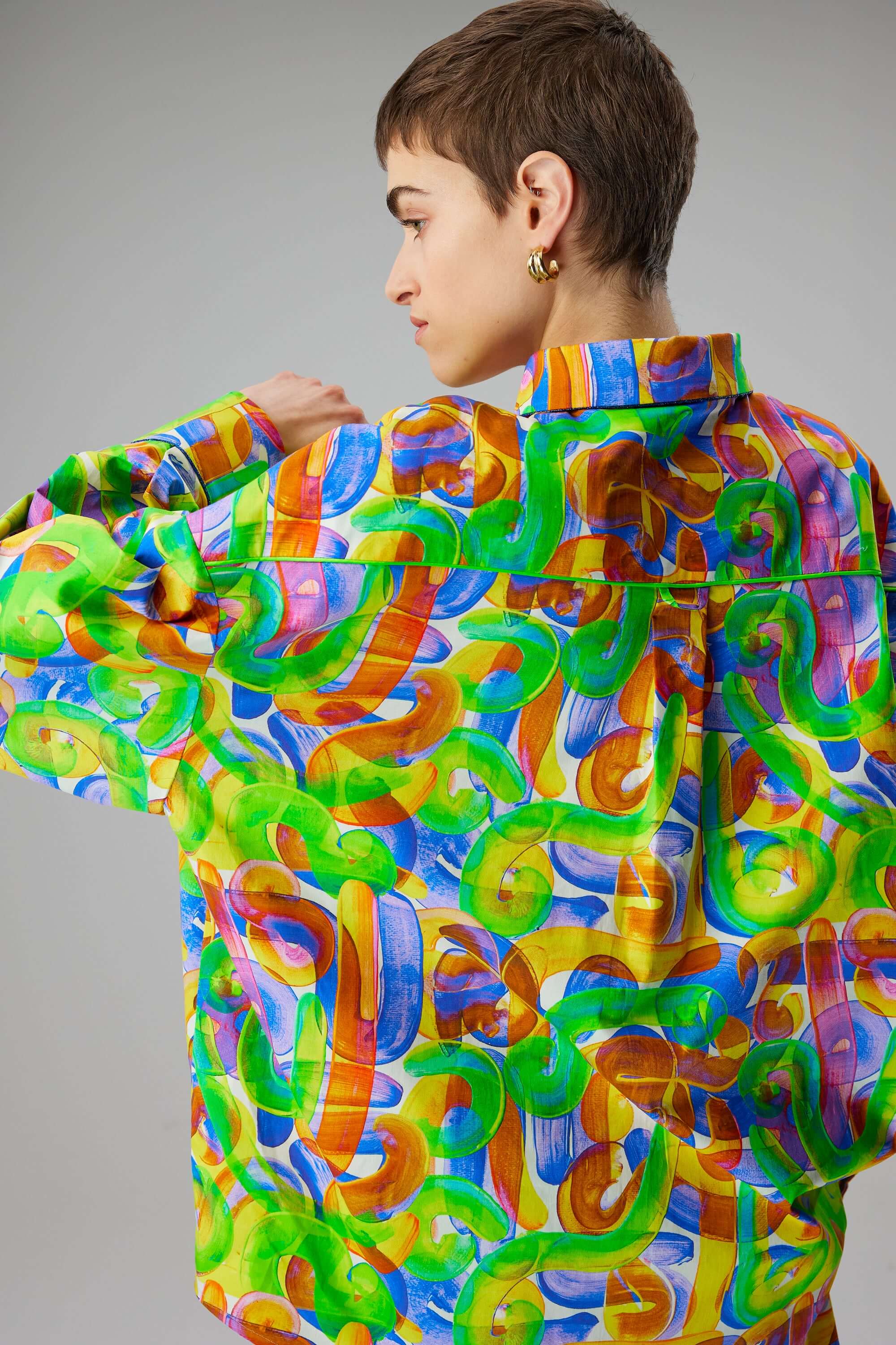 Astrée shirt in Kitrina Marshmallow print