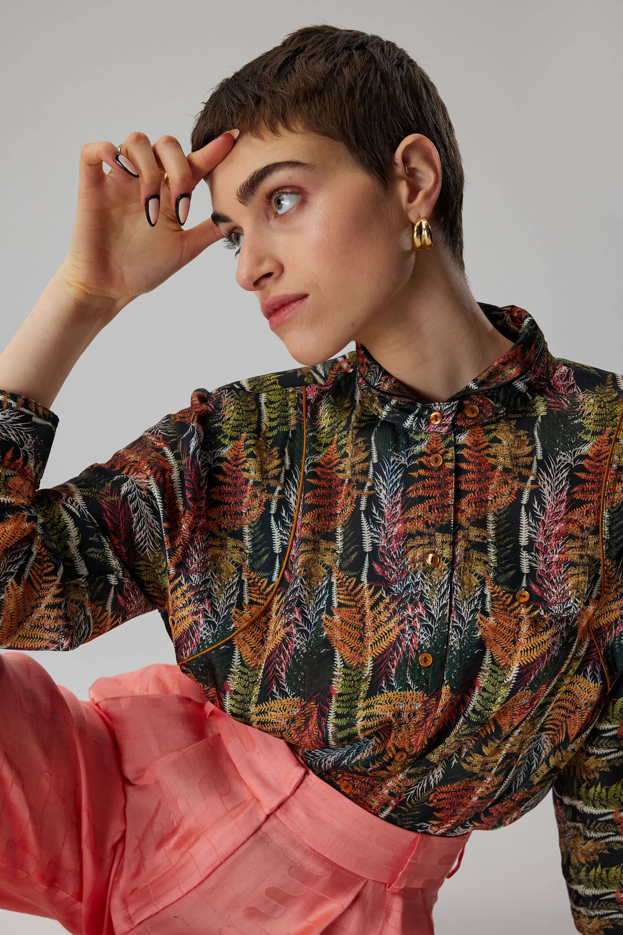 Tokyo shirt in Fern print