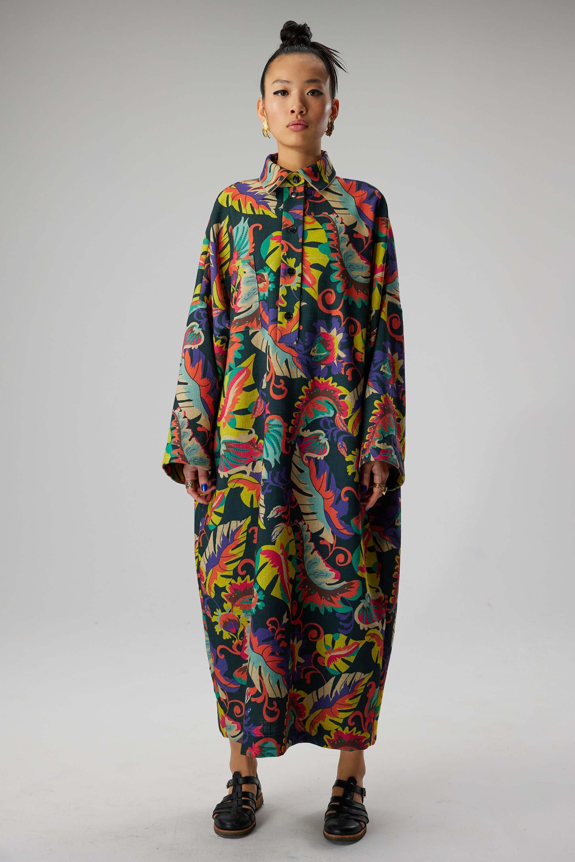 Robe Milo en toile tissée Onirique