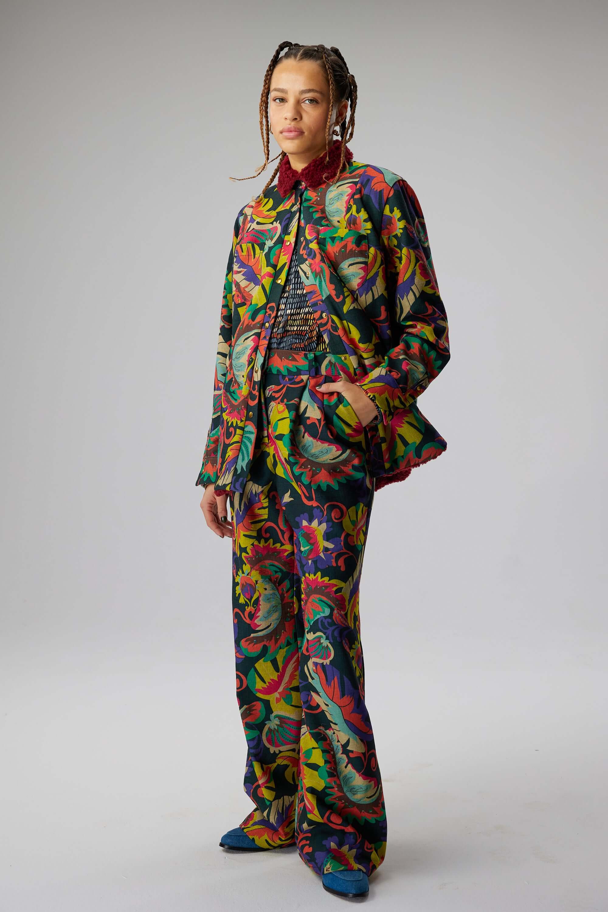 Dori overshirt in Dreamlike weave