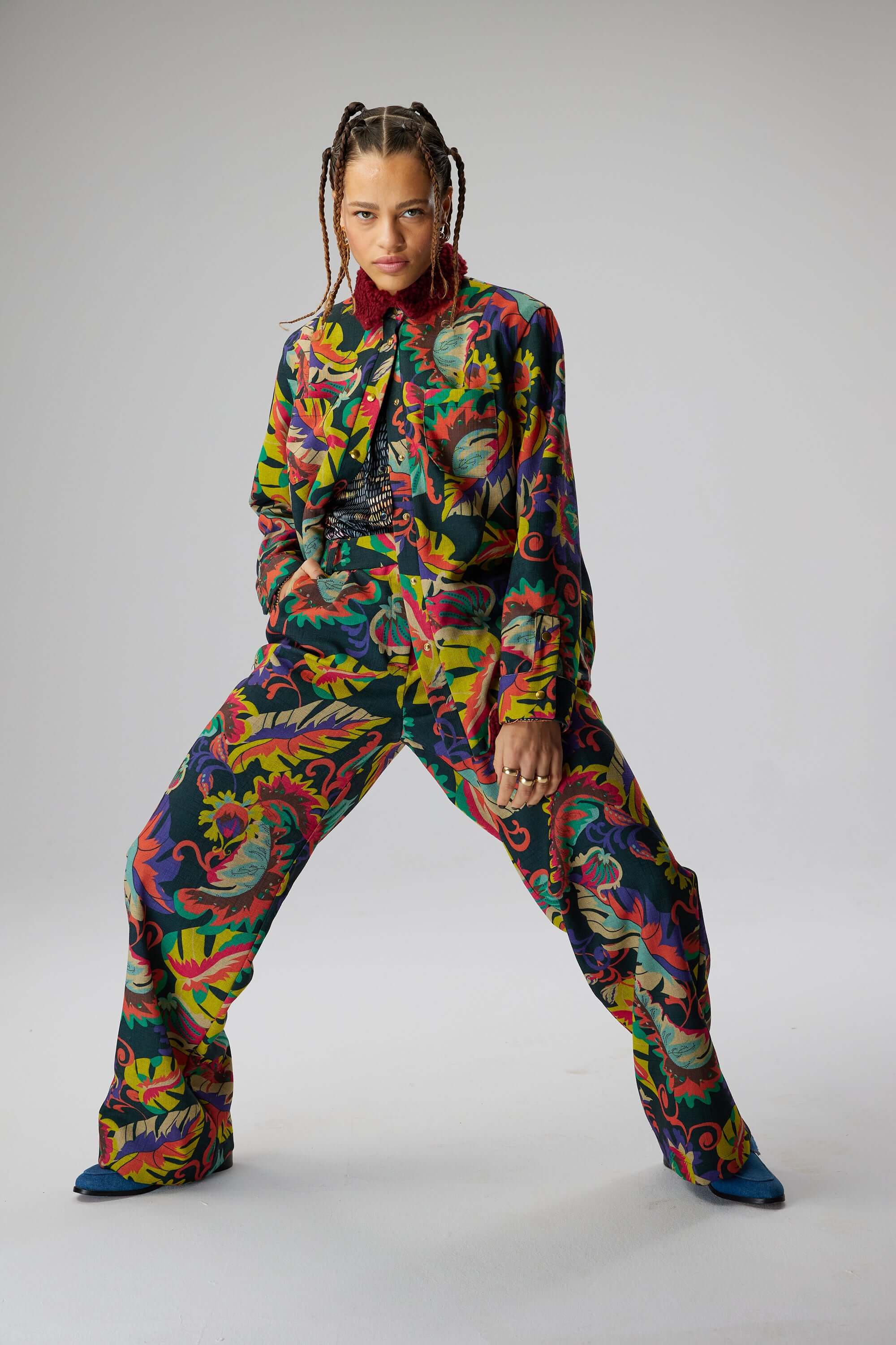 Pantalon Moor en toile tissée Onirique