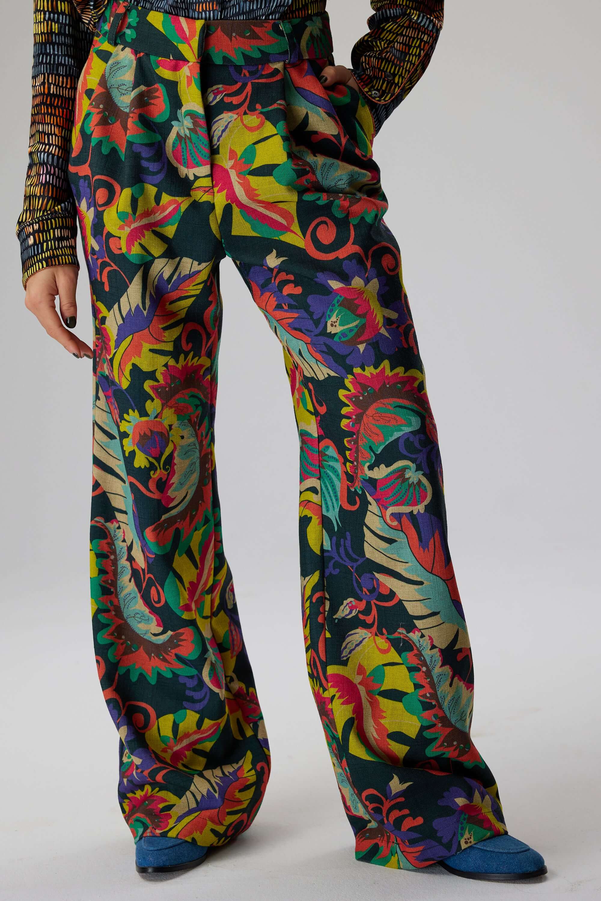 Pantalon Moor en toile tissée Onirique