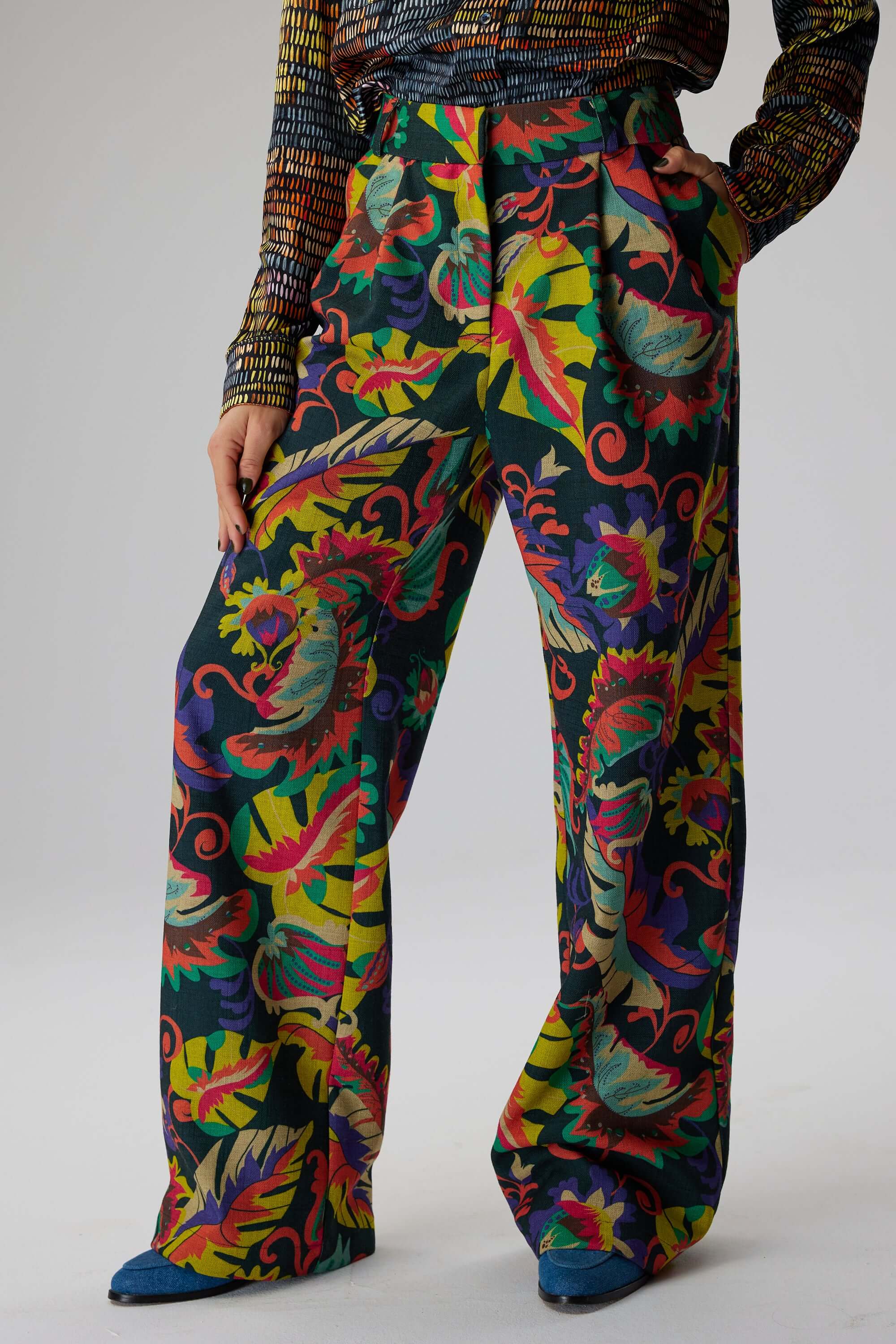 Pantalon Moor en toile tissée Onirique