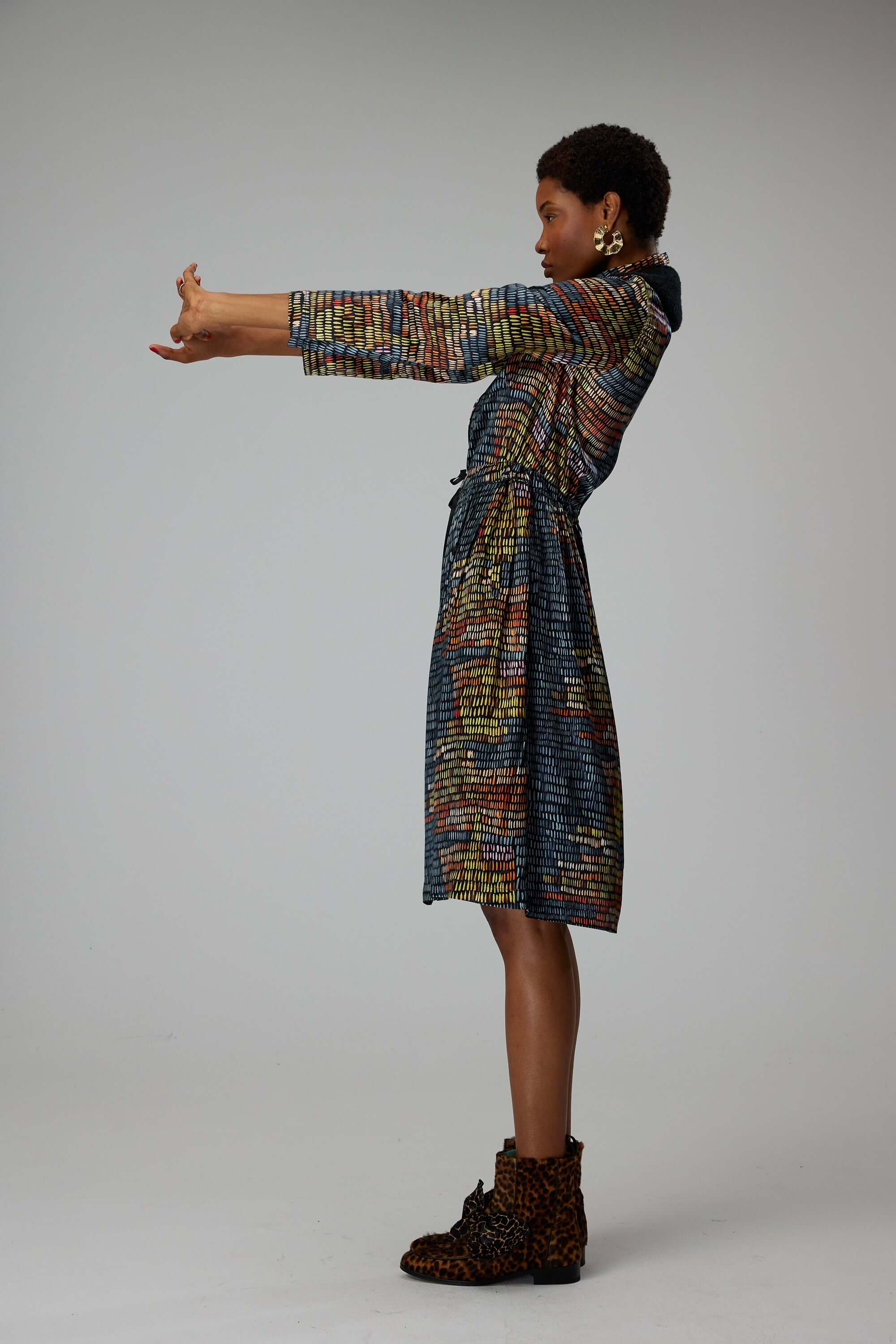 Robe Edison en imprimé Dark and stormy