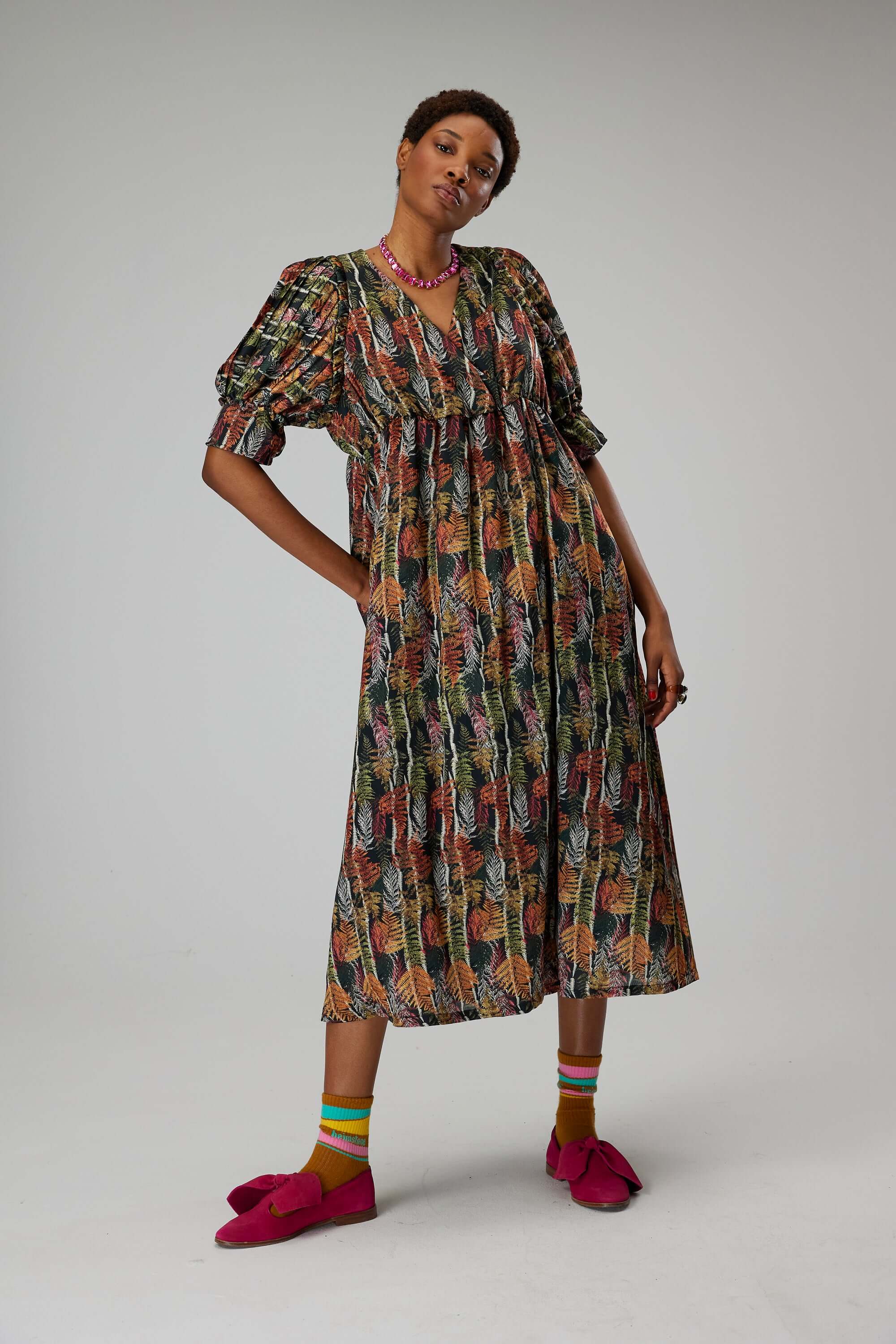 Robe Jim en imprimé Fern