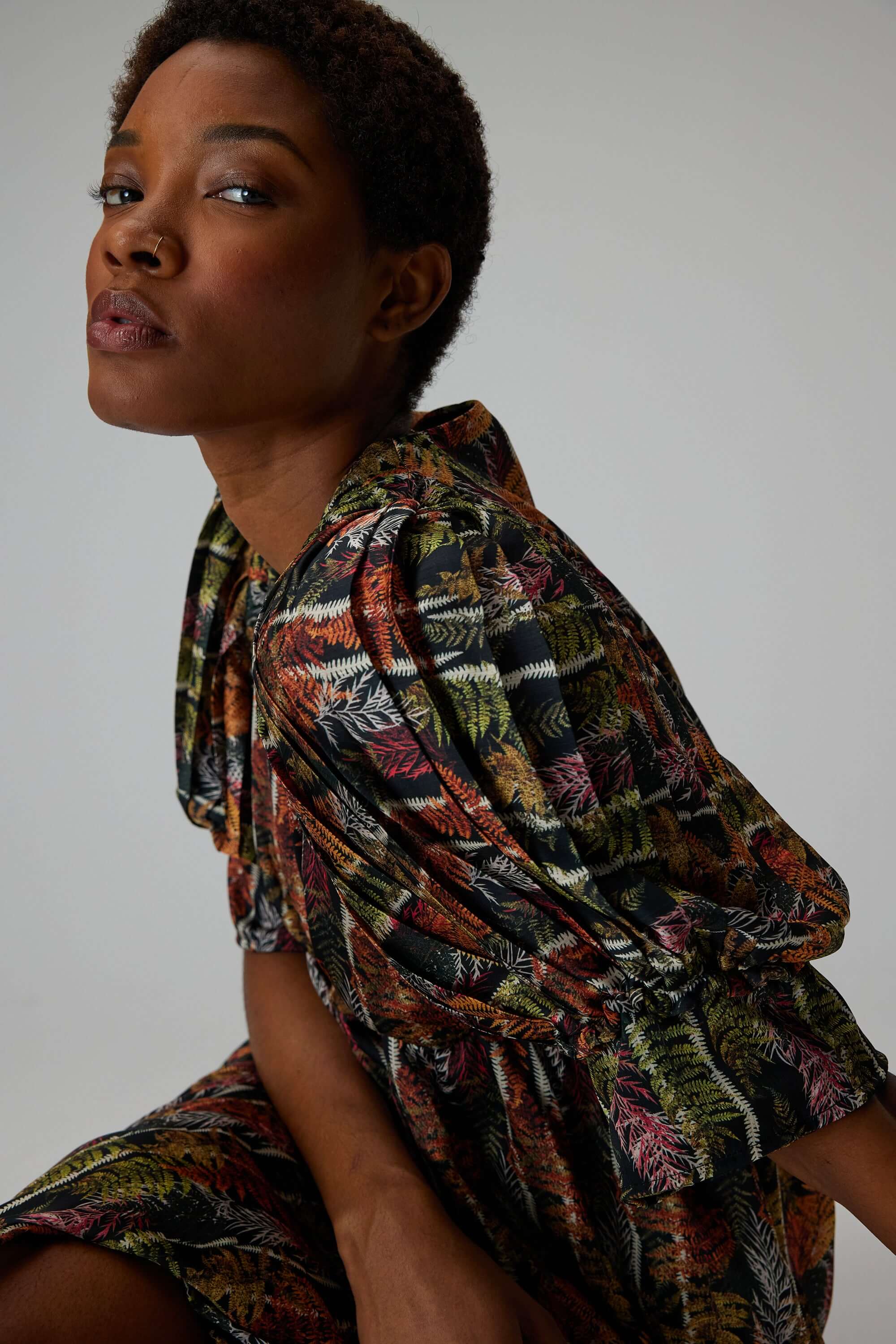 Robe Jim en imprimé Fern