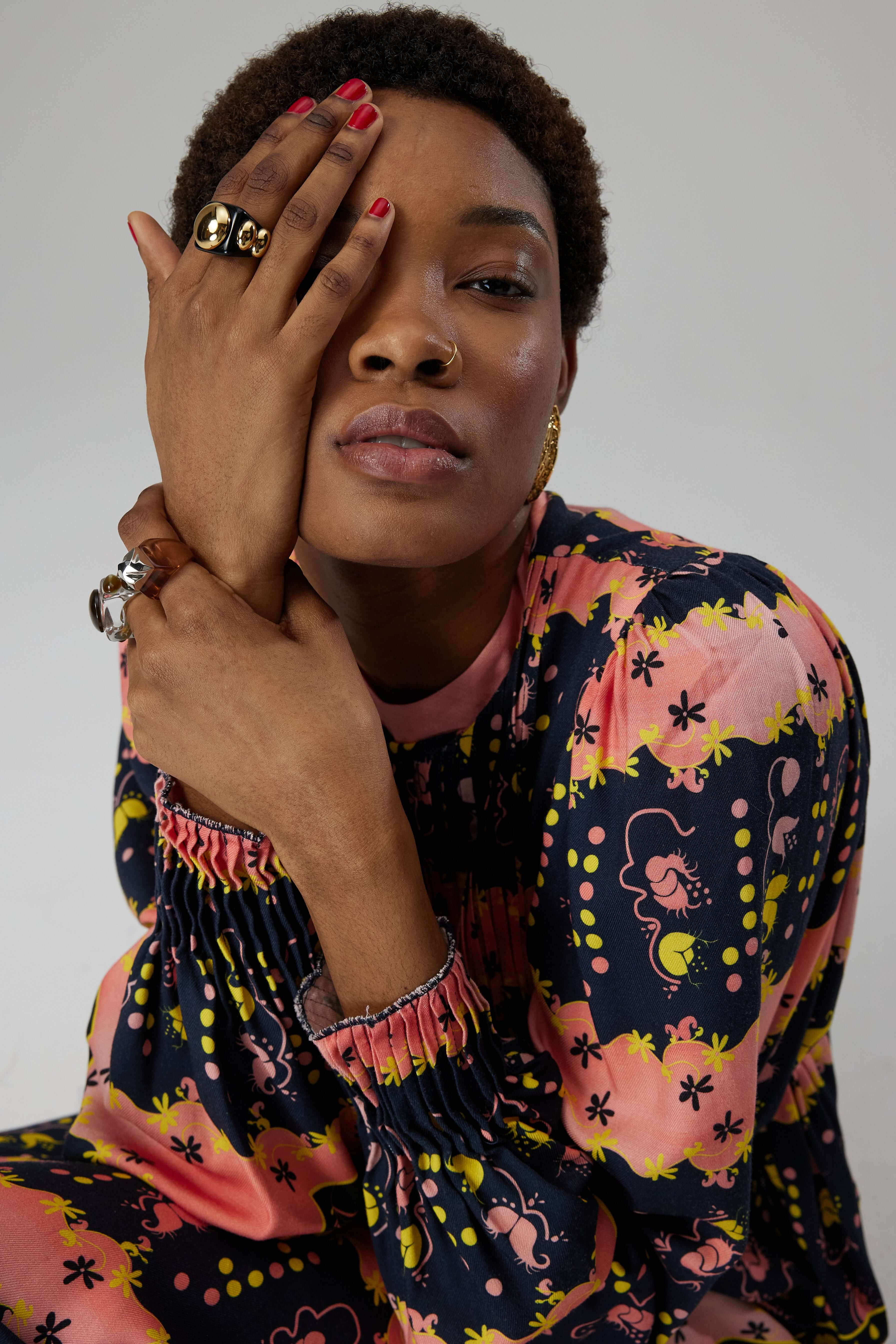 Robe Thelma en imprimé Esotérique