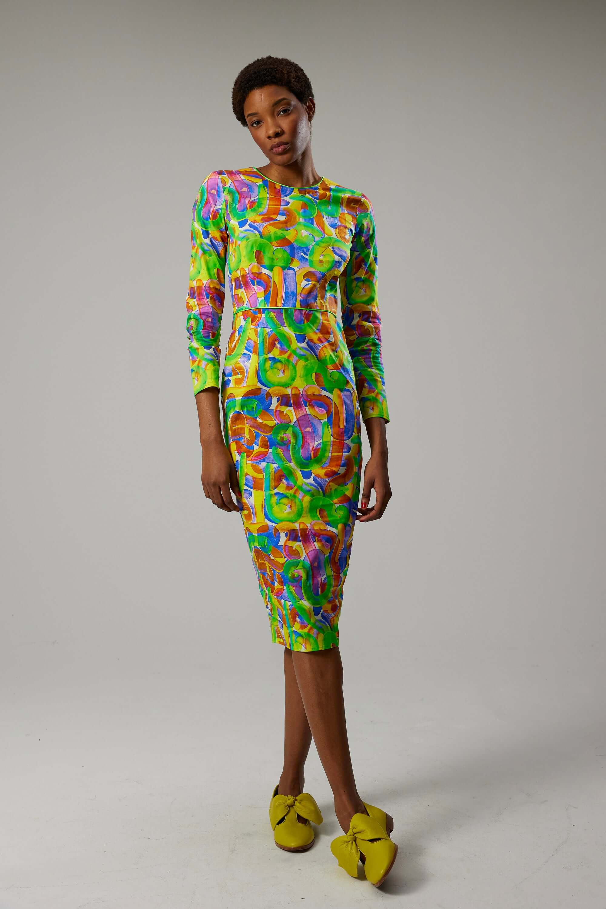 Robe Fox en imprimé Guimauve Kitrina