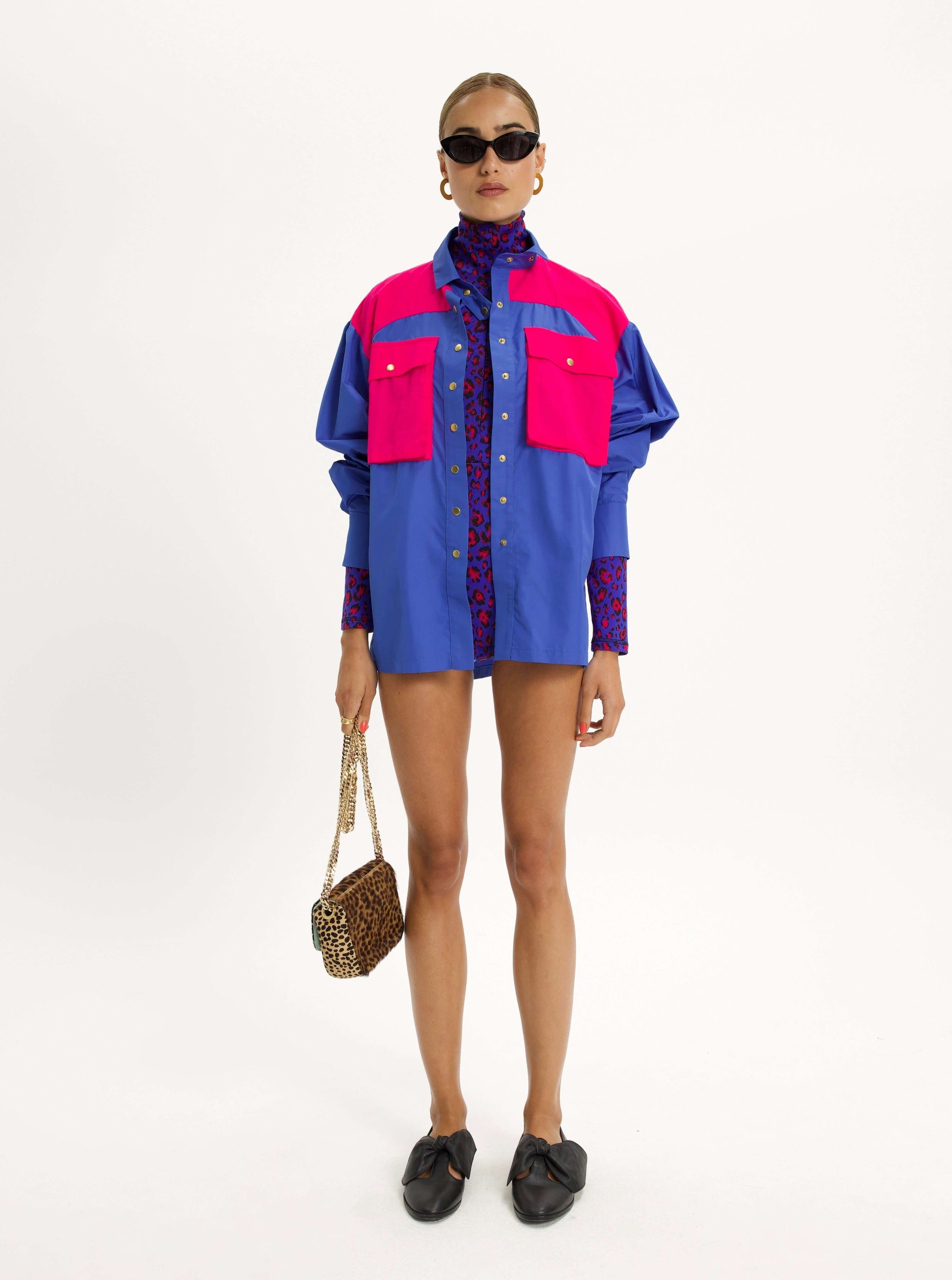 Elwood shirt in Pacific Stabilo weave