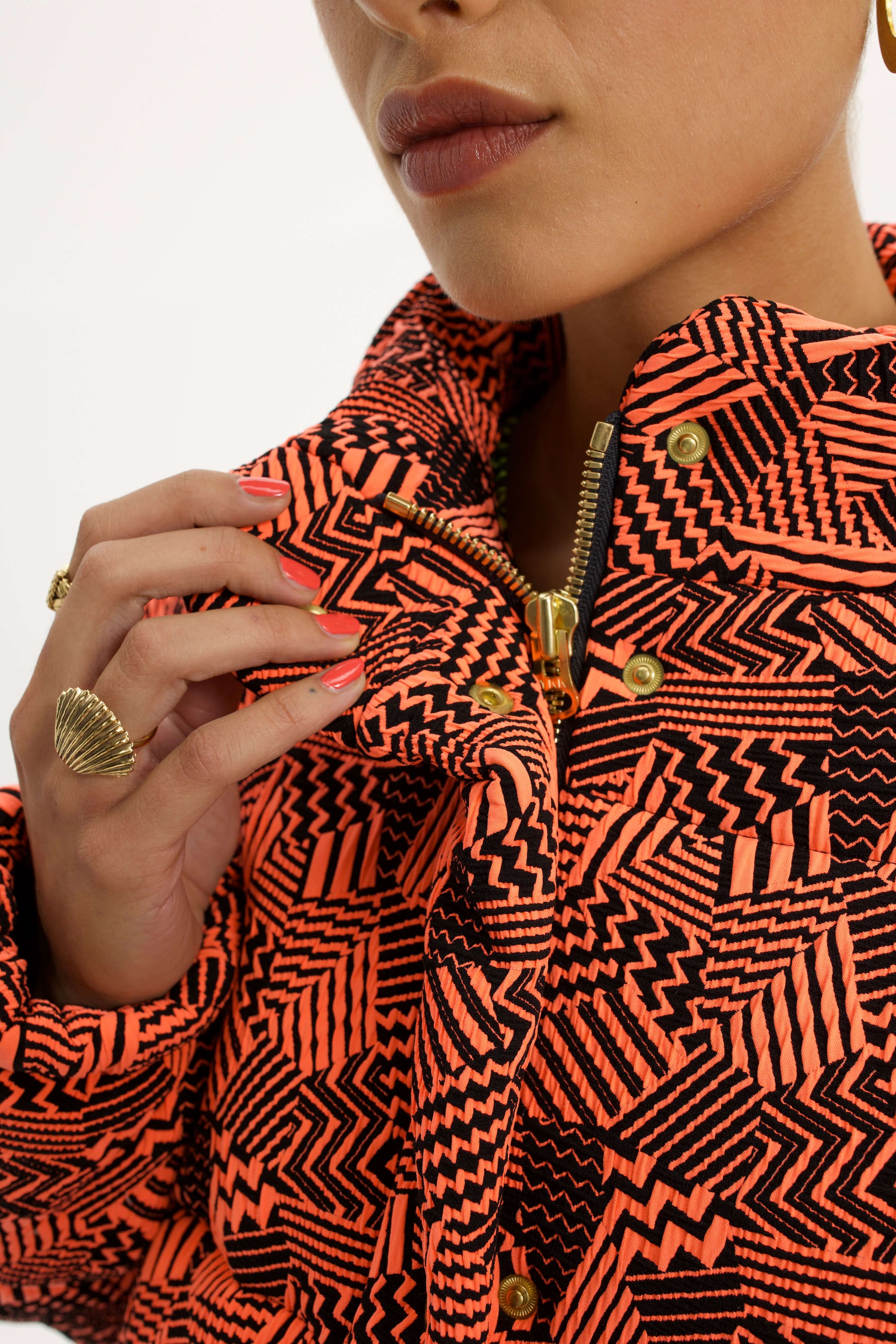 Donna jacket in neon ginger Fizz