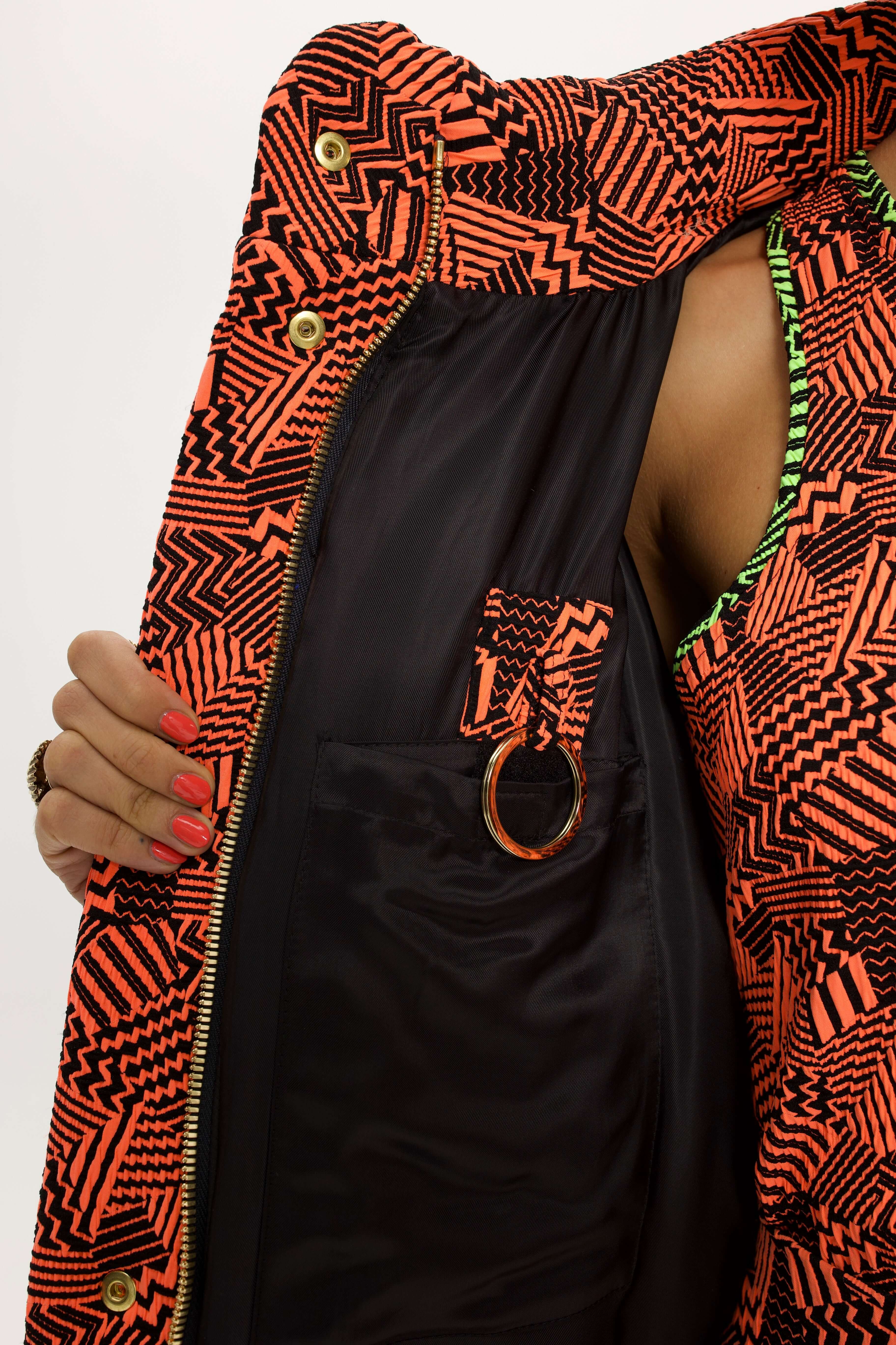 Donna jacket in neon ginger Fizz