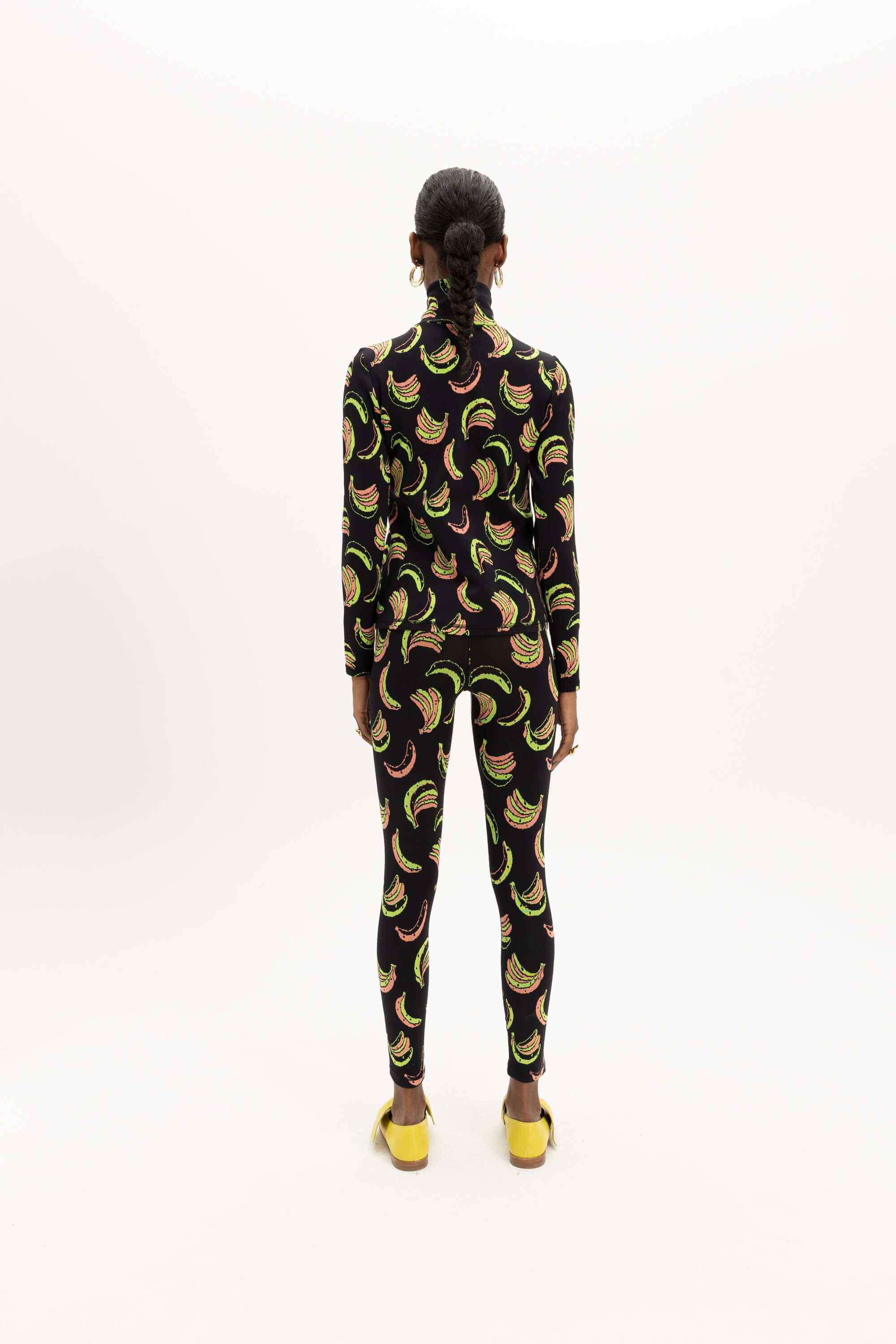 Legging Glue en jersey Banane