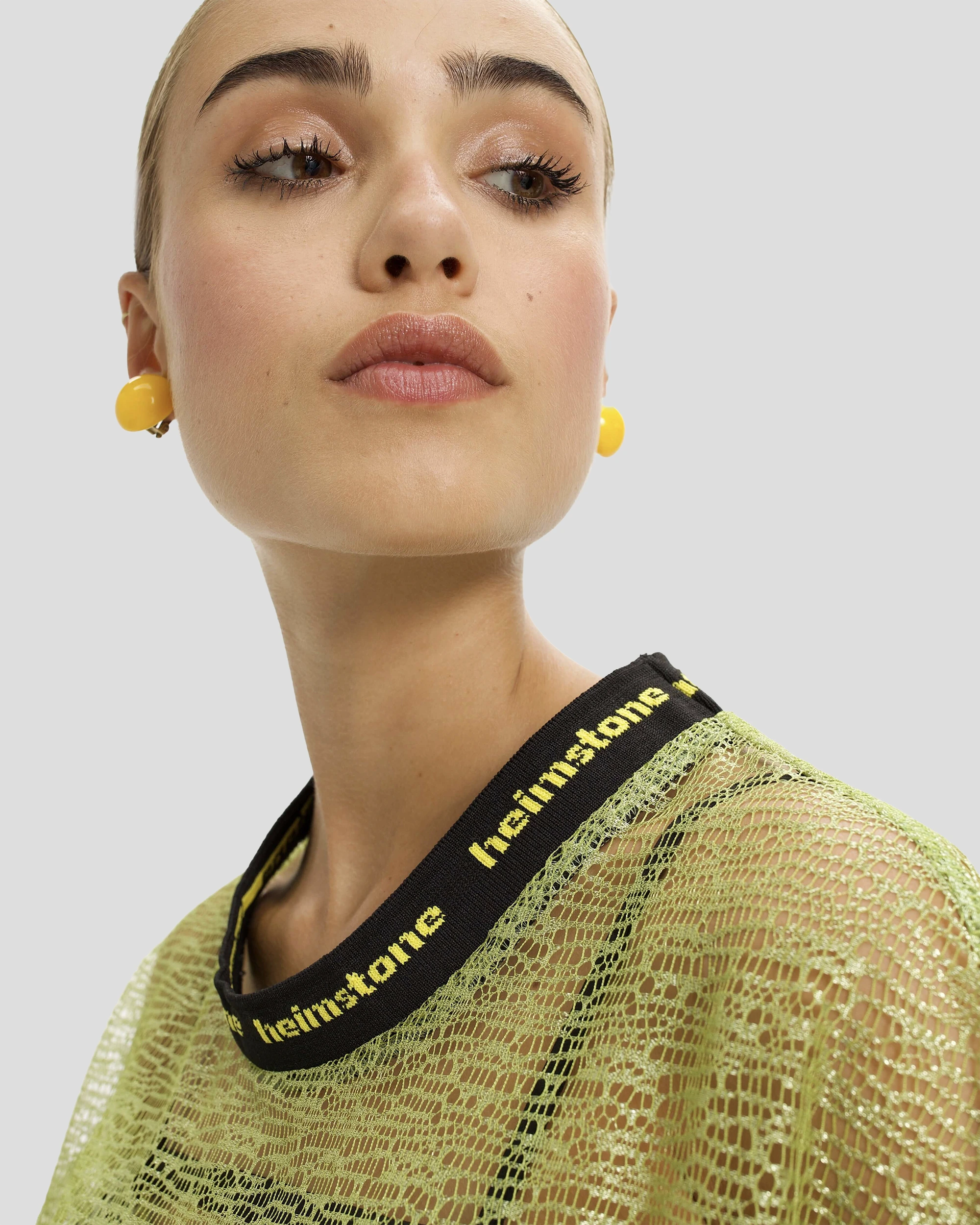 Basket t-shirt in toile Cellules anis