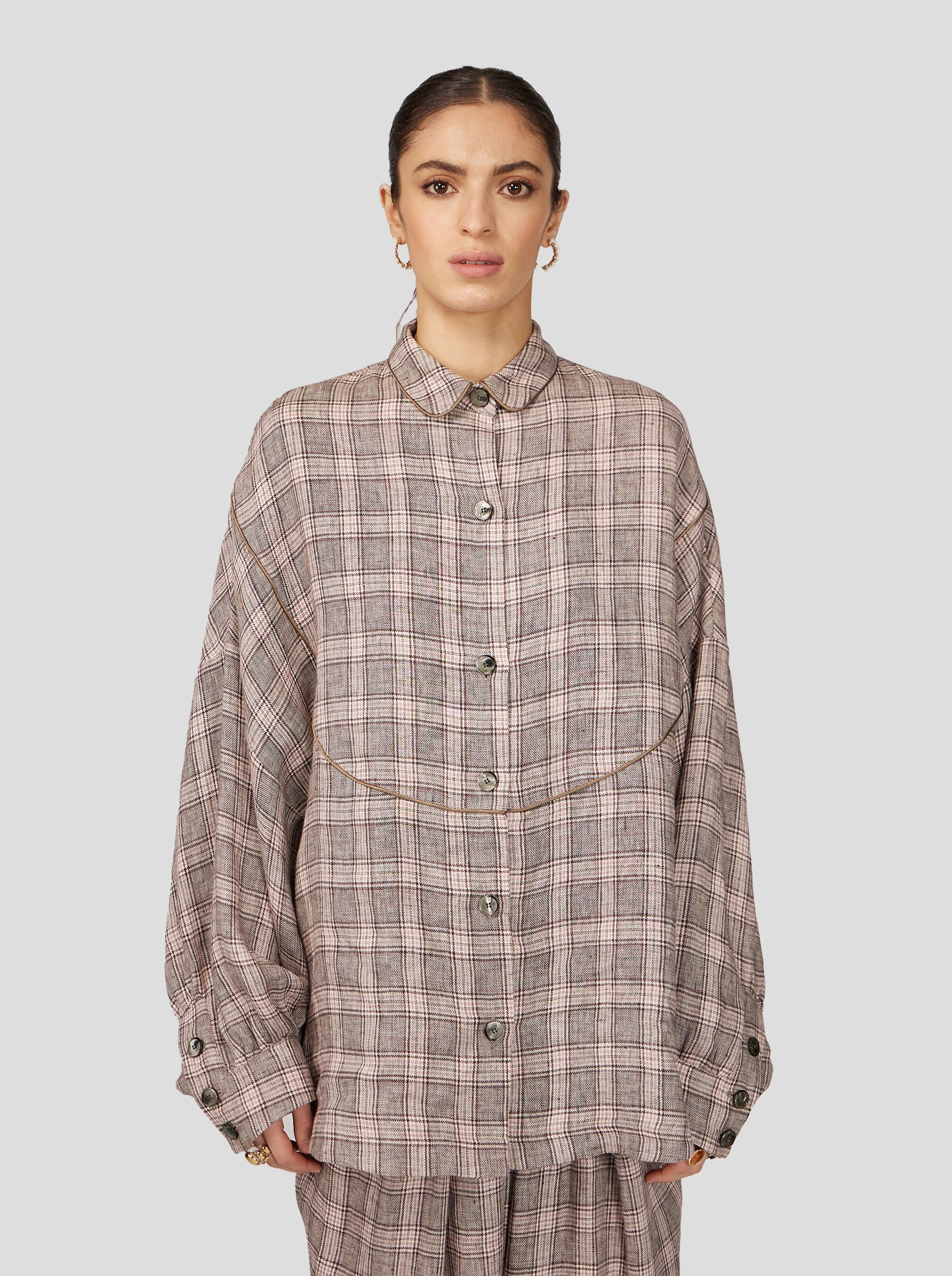 Tasman Shirt in Soft Jute Fabric