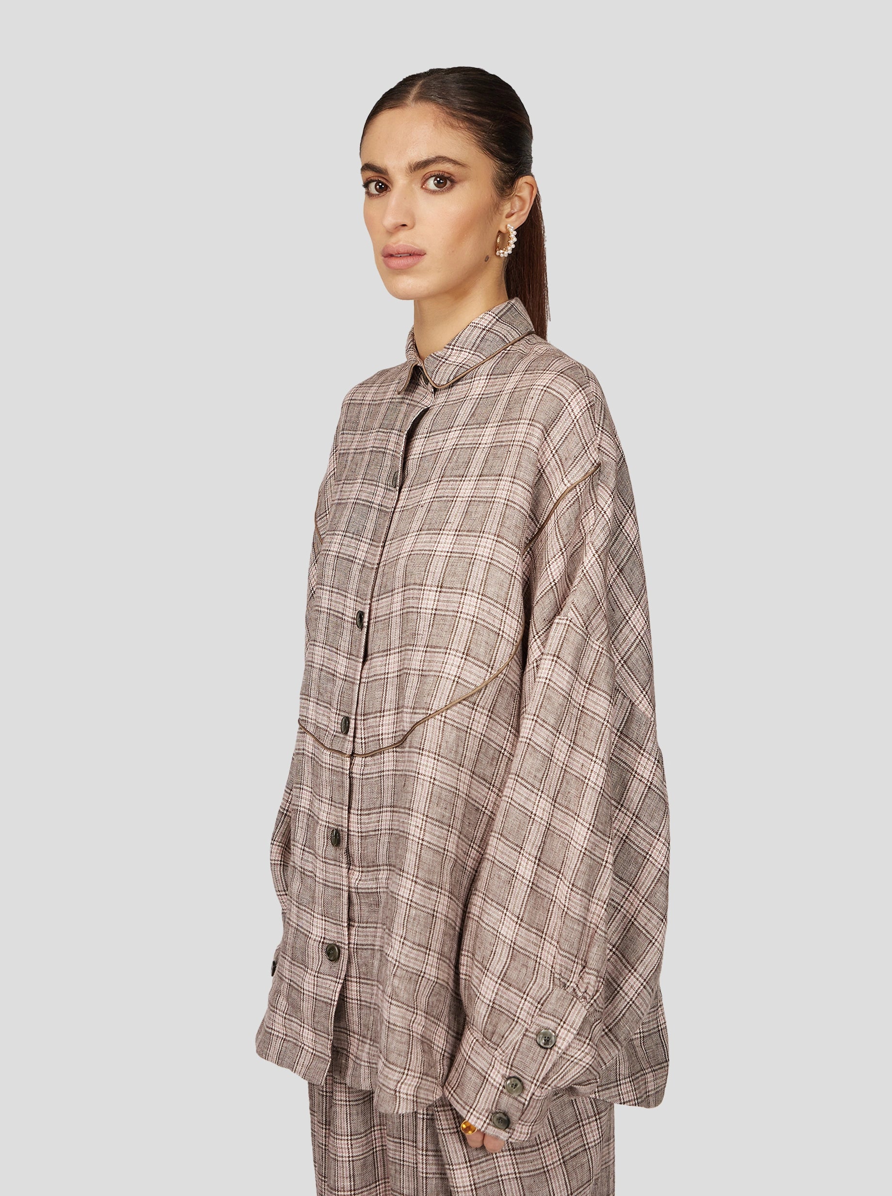 Tasman Shirt in Soft Jute Fabric