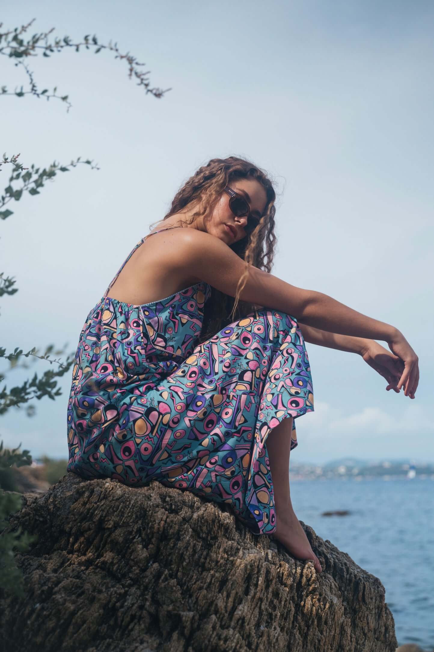 Robe Rita en imprimé Miami