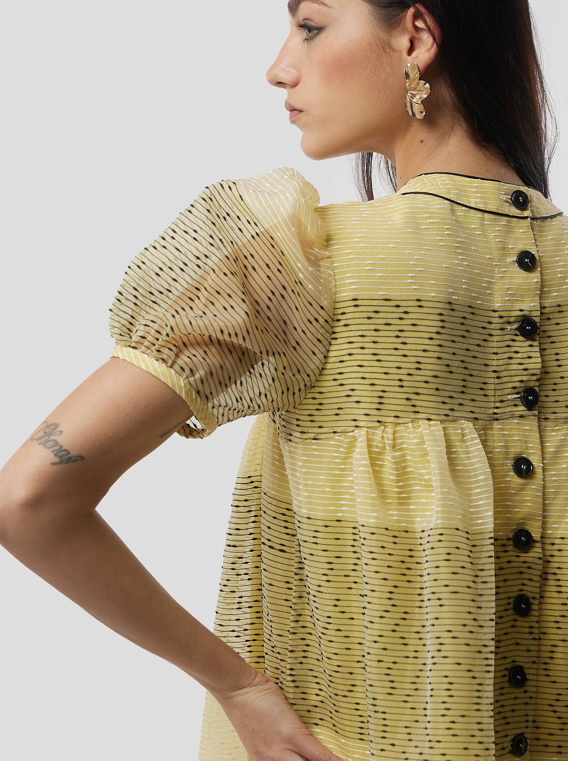 Gaya dress in Thunderbird veil