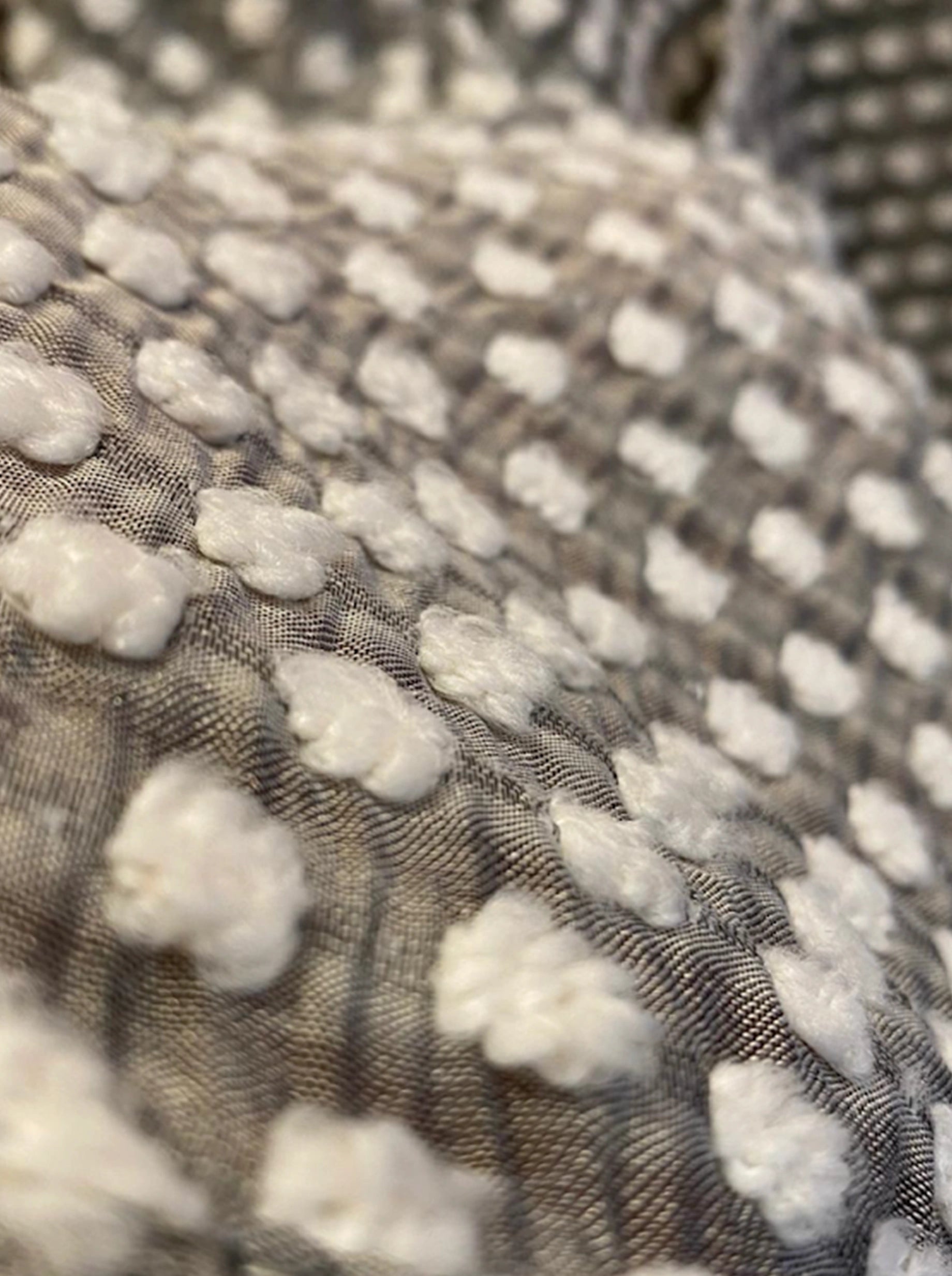 Robe Nine en Voile Soufflé Gris Galet