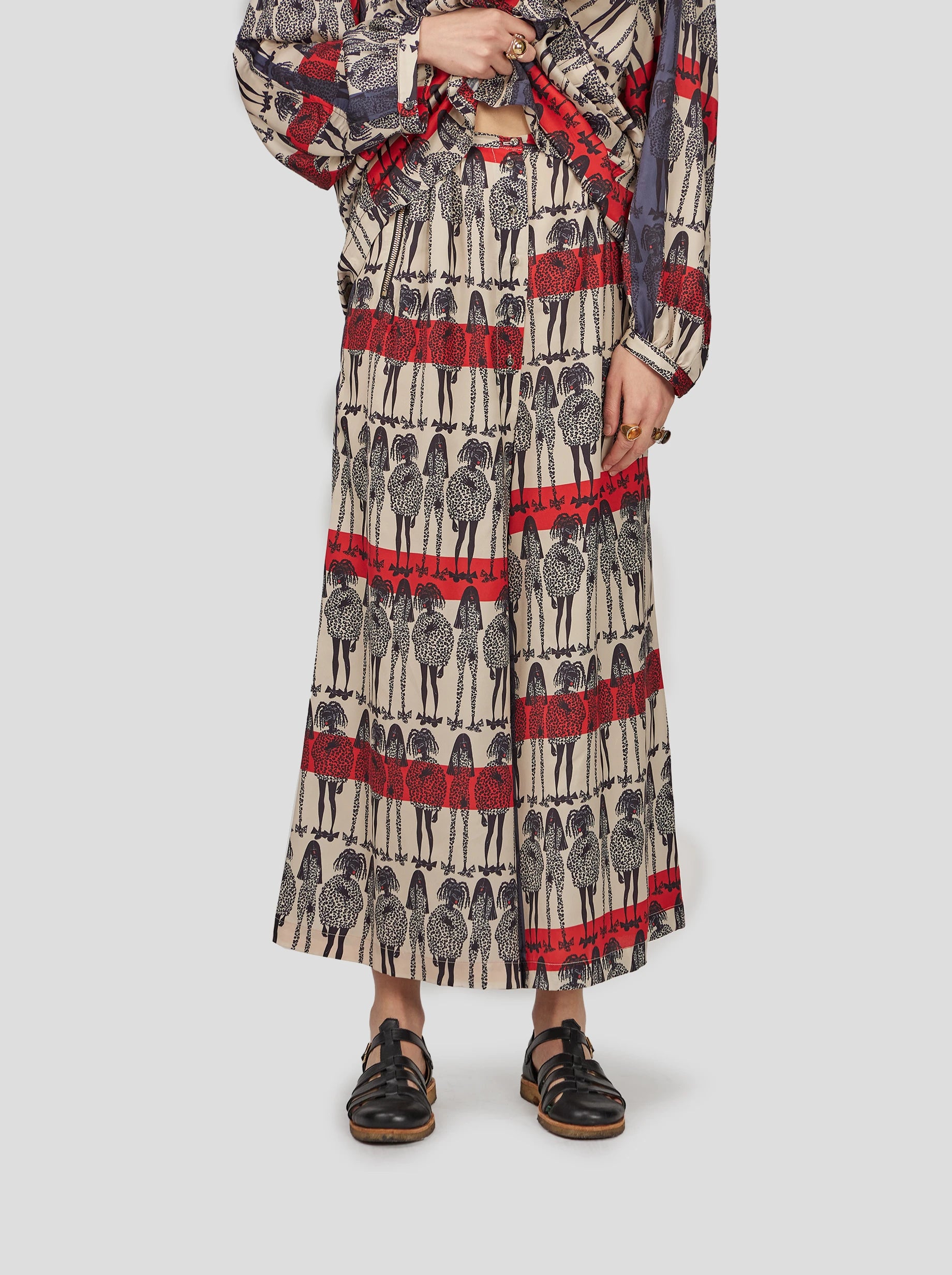 Pantalon Doll en Imprimé Rift