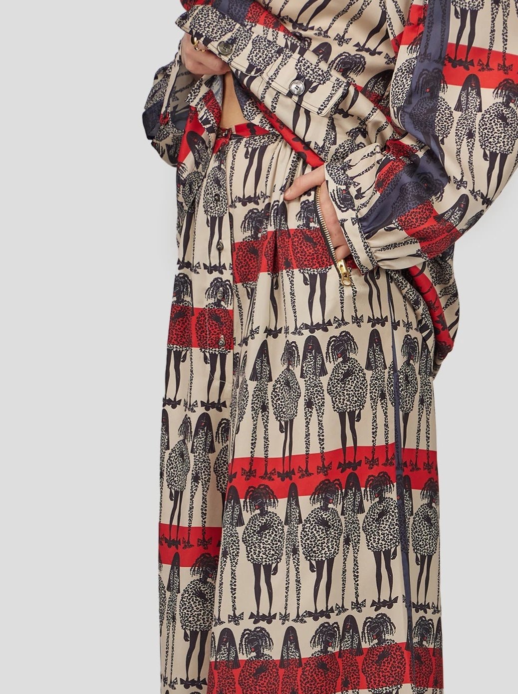 Pantalon Doll en Imprimé Rift