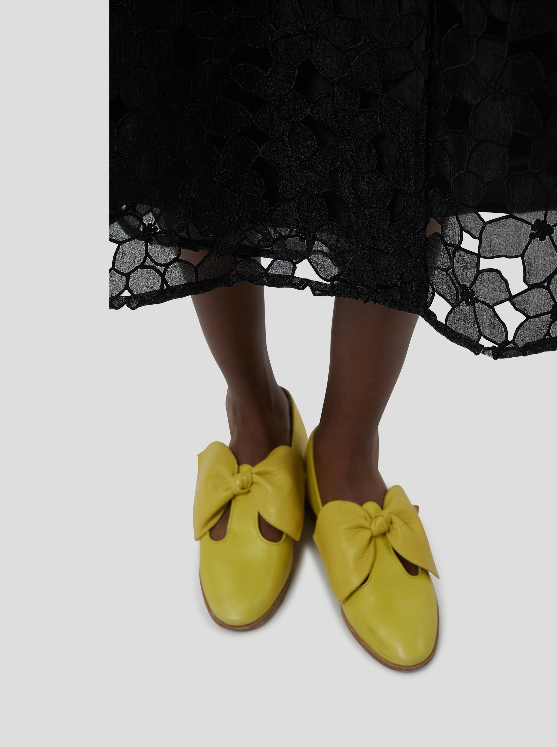 Robe martha en Dentelle Laurier brulé