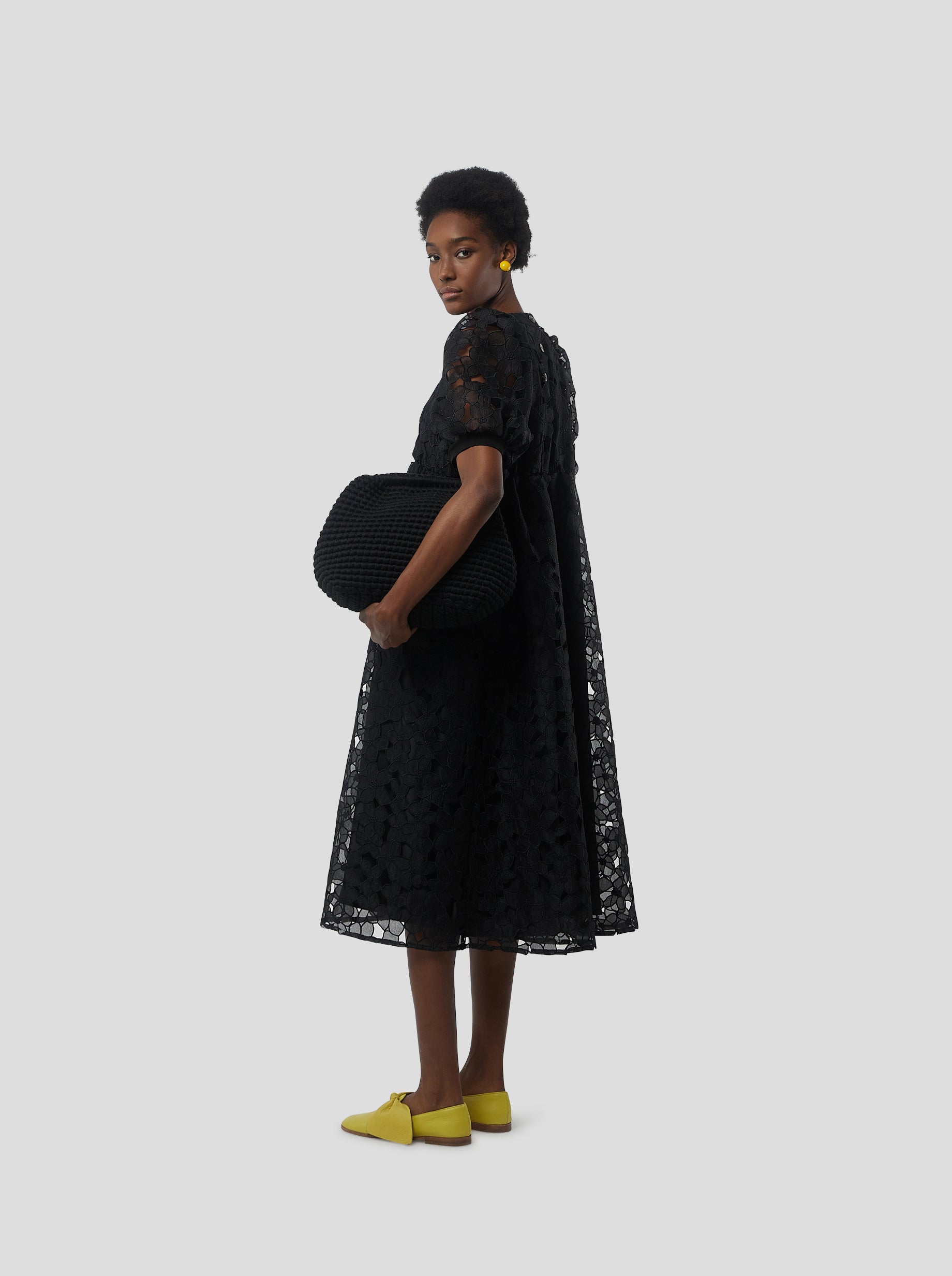 Robe martha en Dentelle Laurier brulé