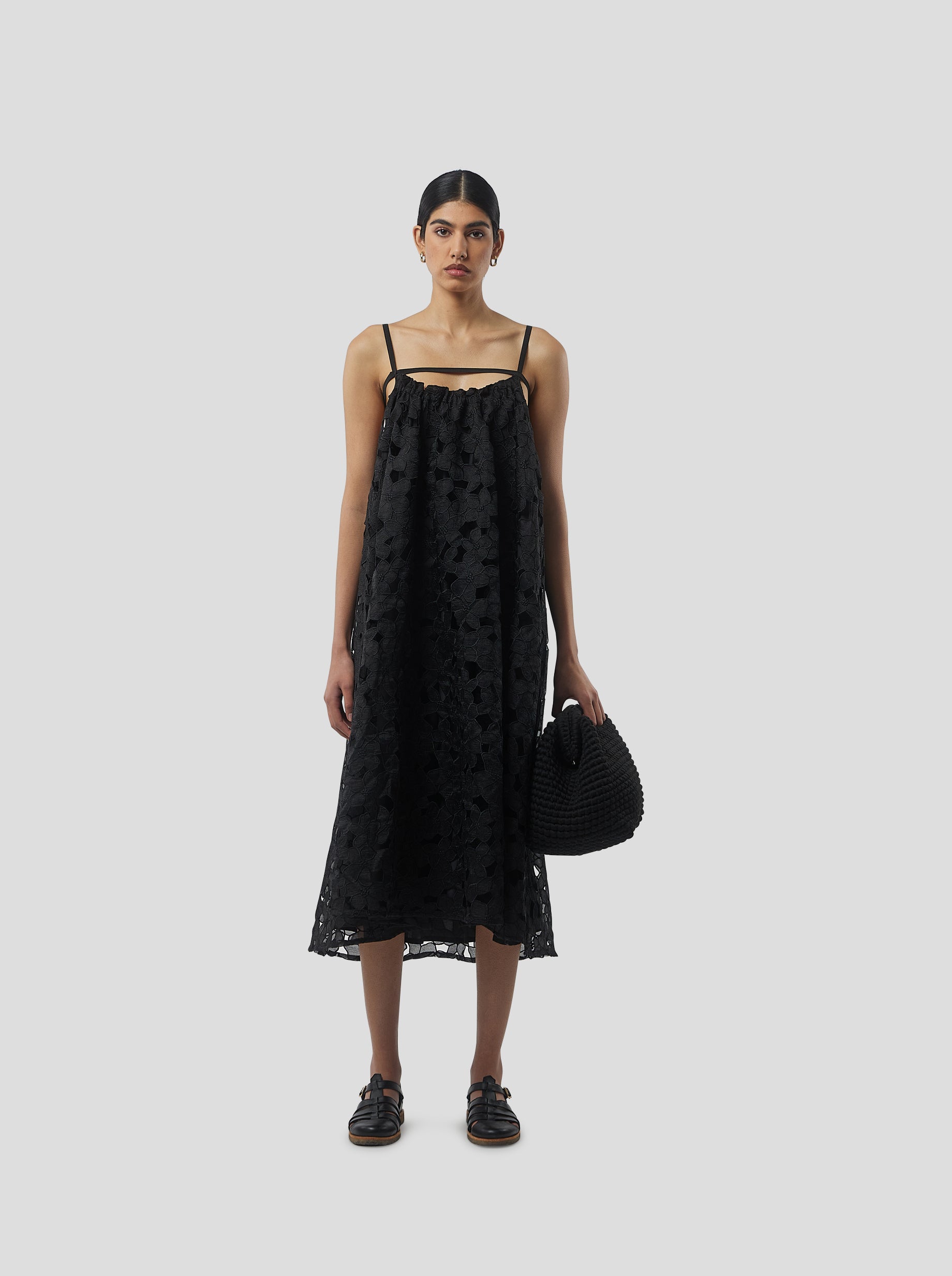 Vickie dress in Laurier brulé