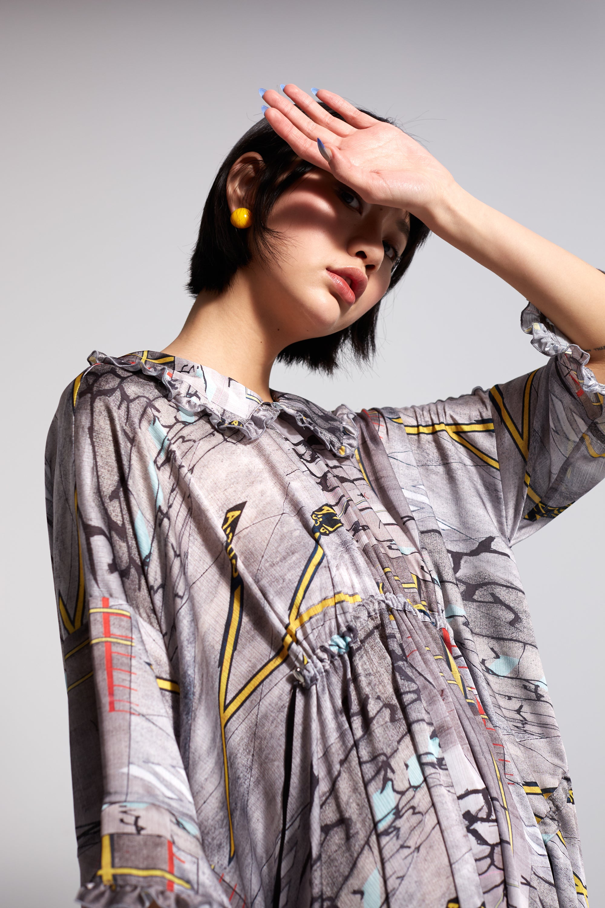 Scarlett dress in tarmac print