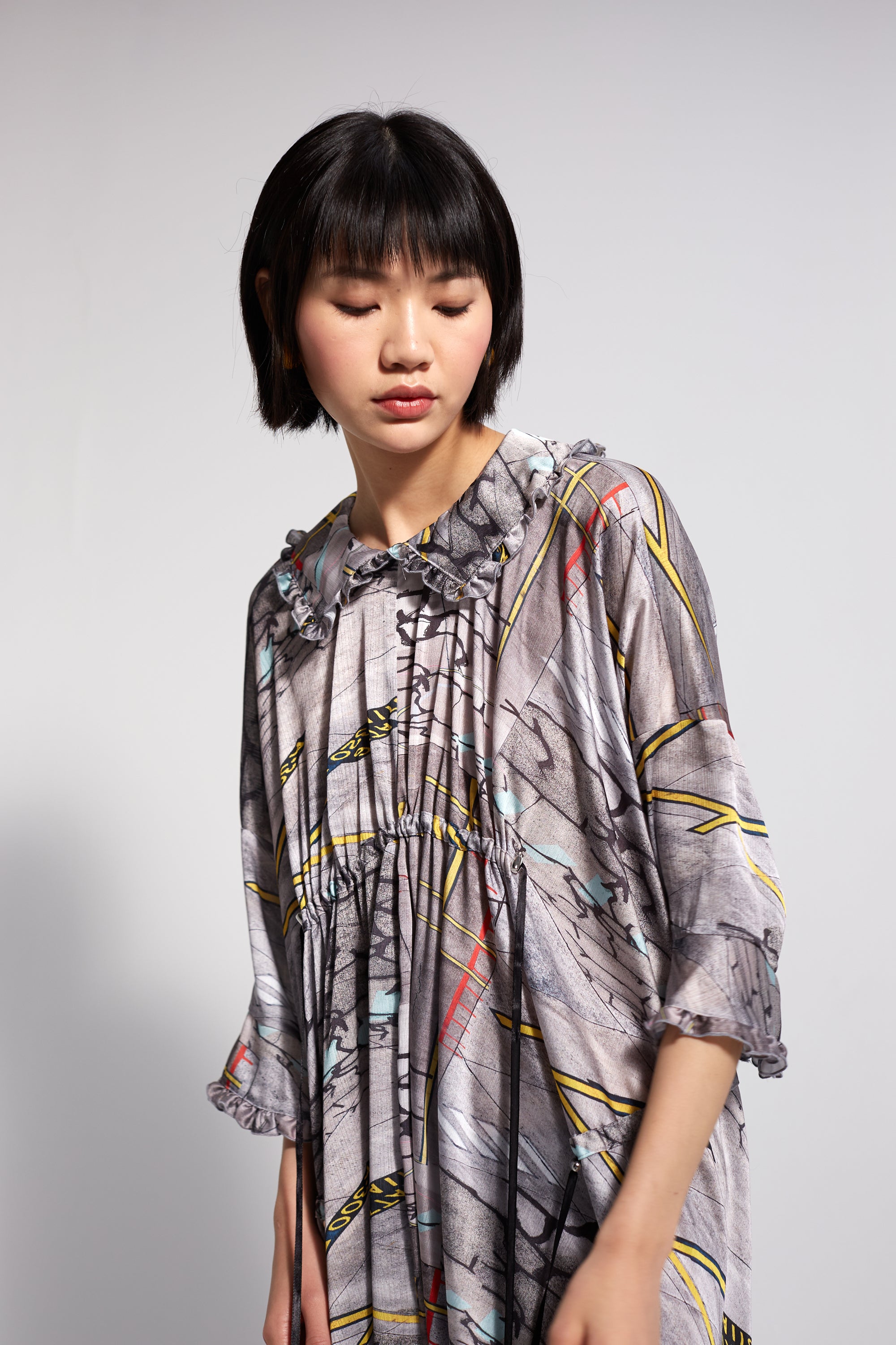 Scarlett dress in tarmac print