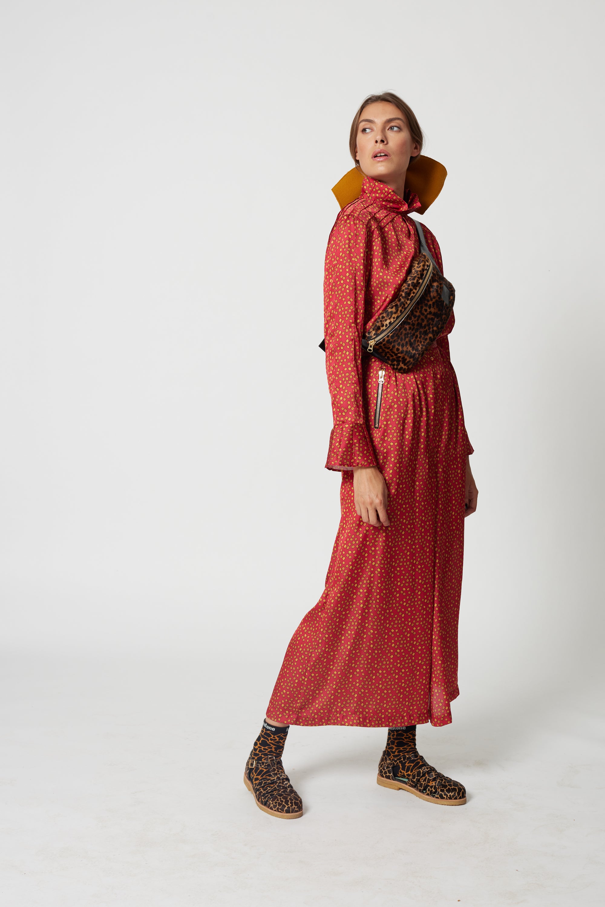 Chemise Muse en imprimé Messy dots