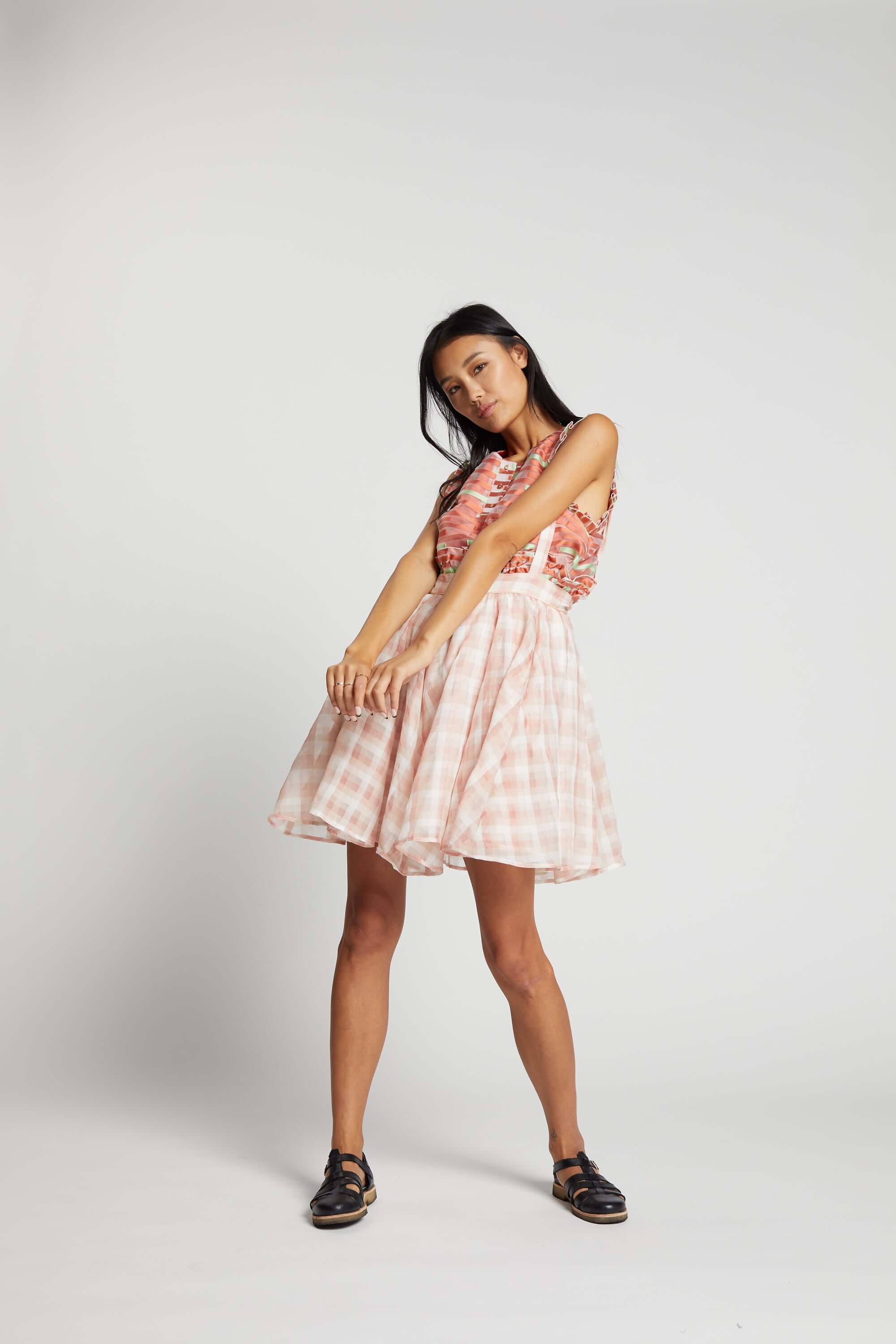 Decatur skirt in XXL Vichy