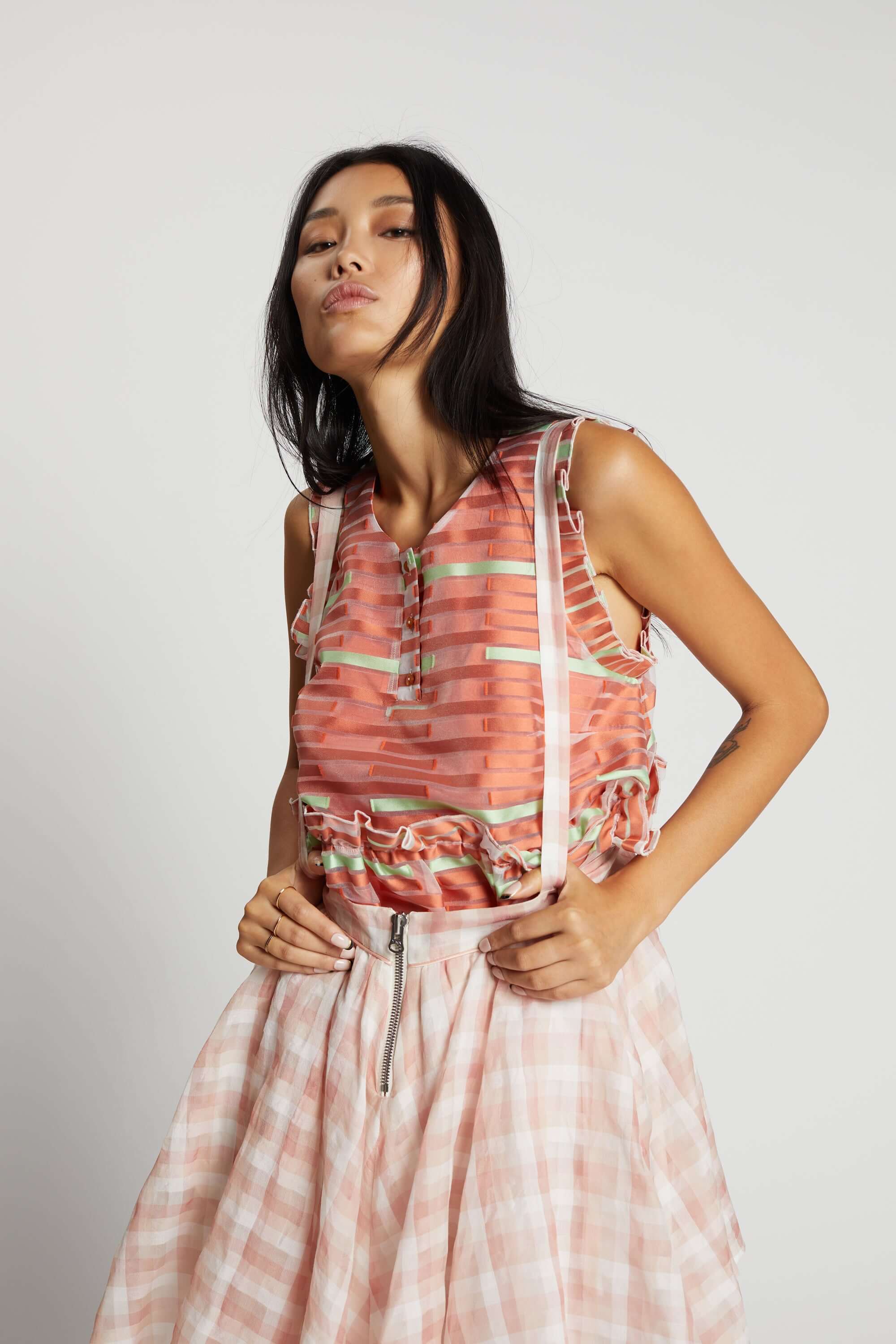 Decatur skirt in XXL Vichy