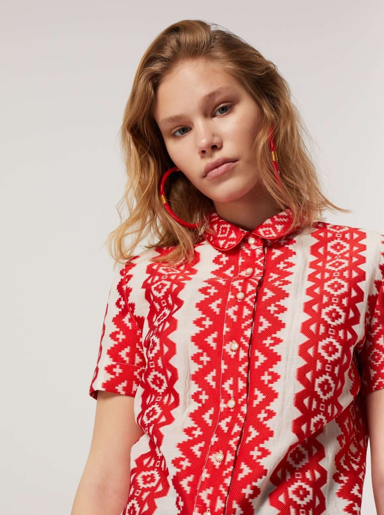 Doria shirt in Dalton embroidery