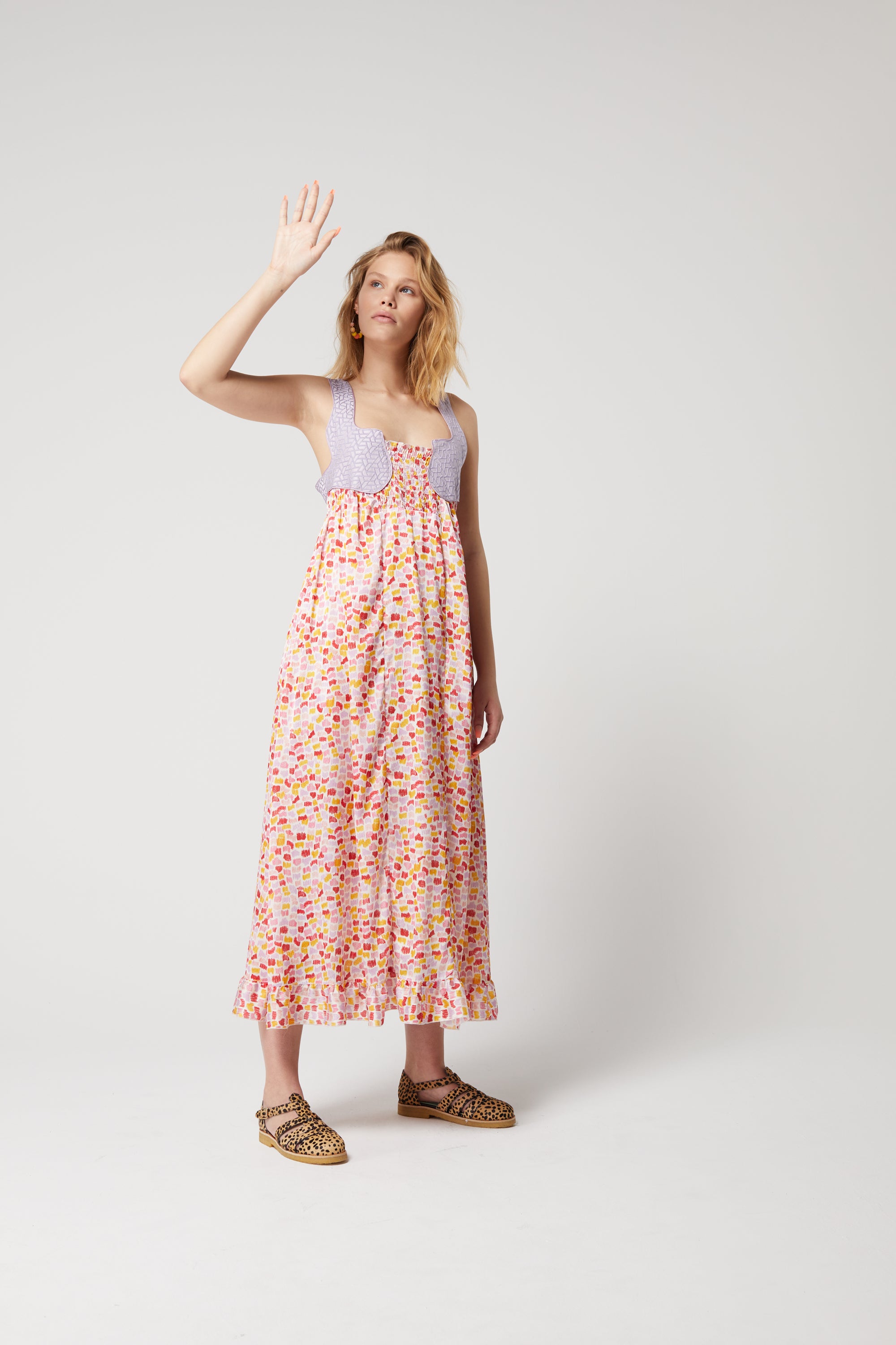 Robe Taïra en imprimé Palette