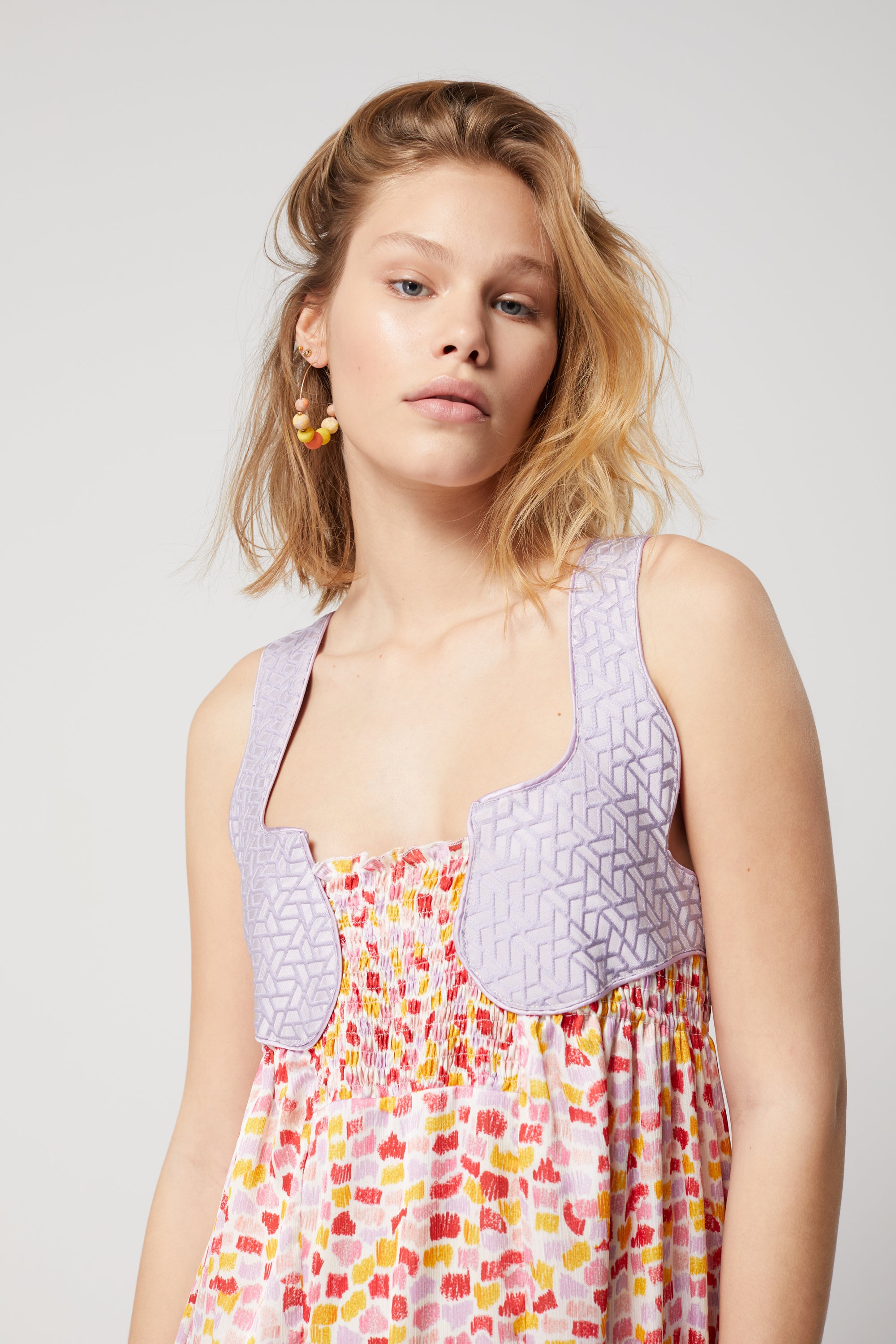 Robe Taïra en imprimé Palette