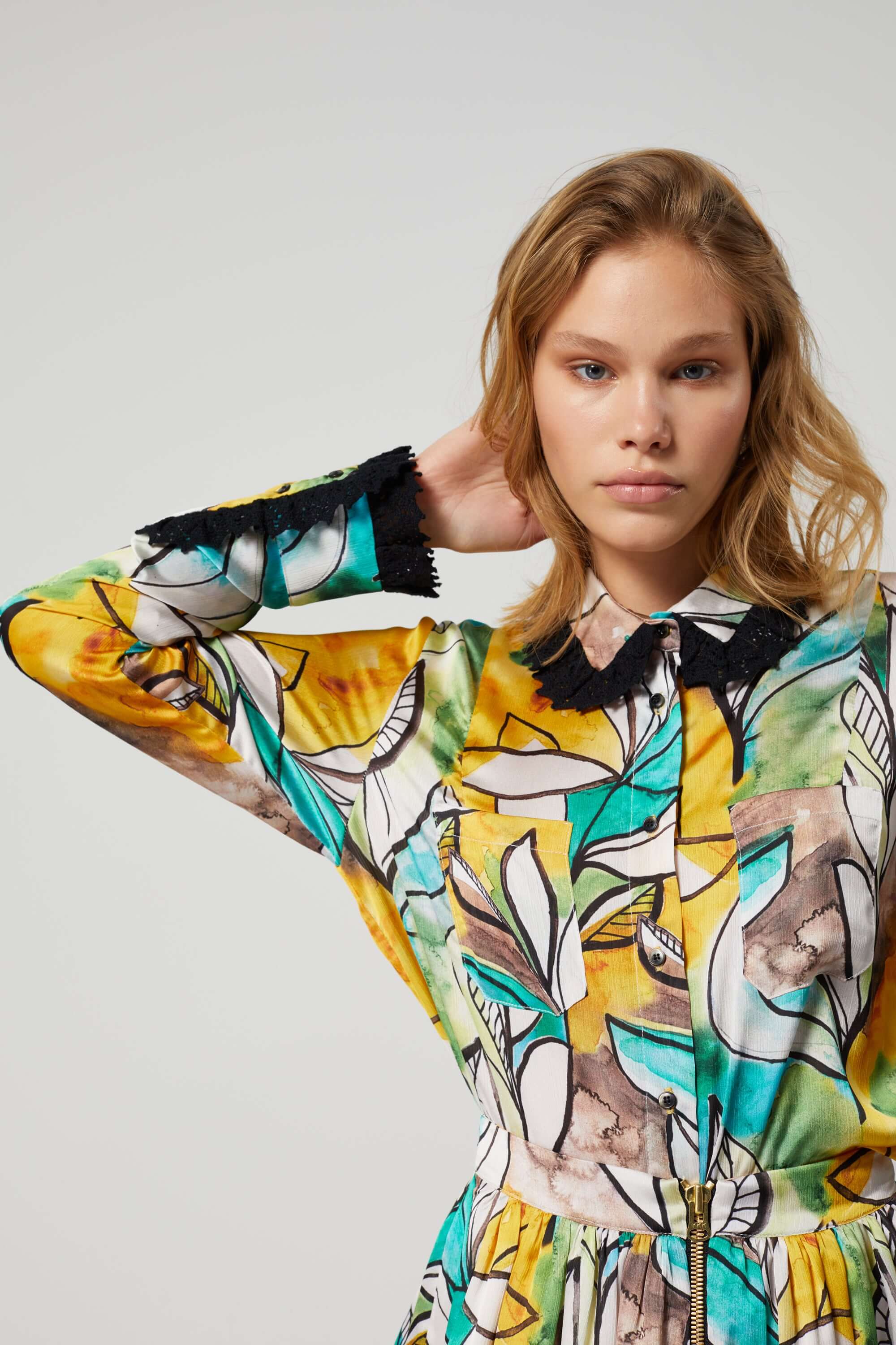 Dori shirt in Landscape print