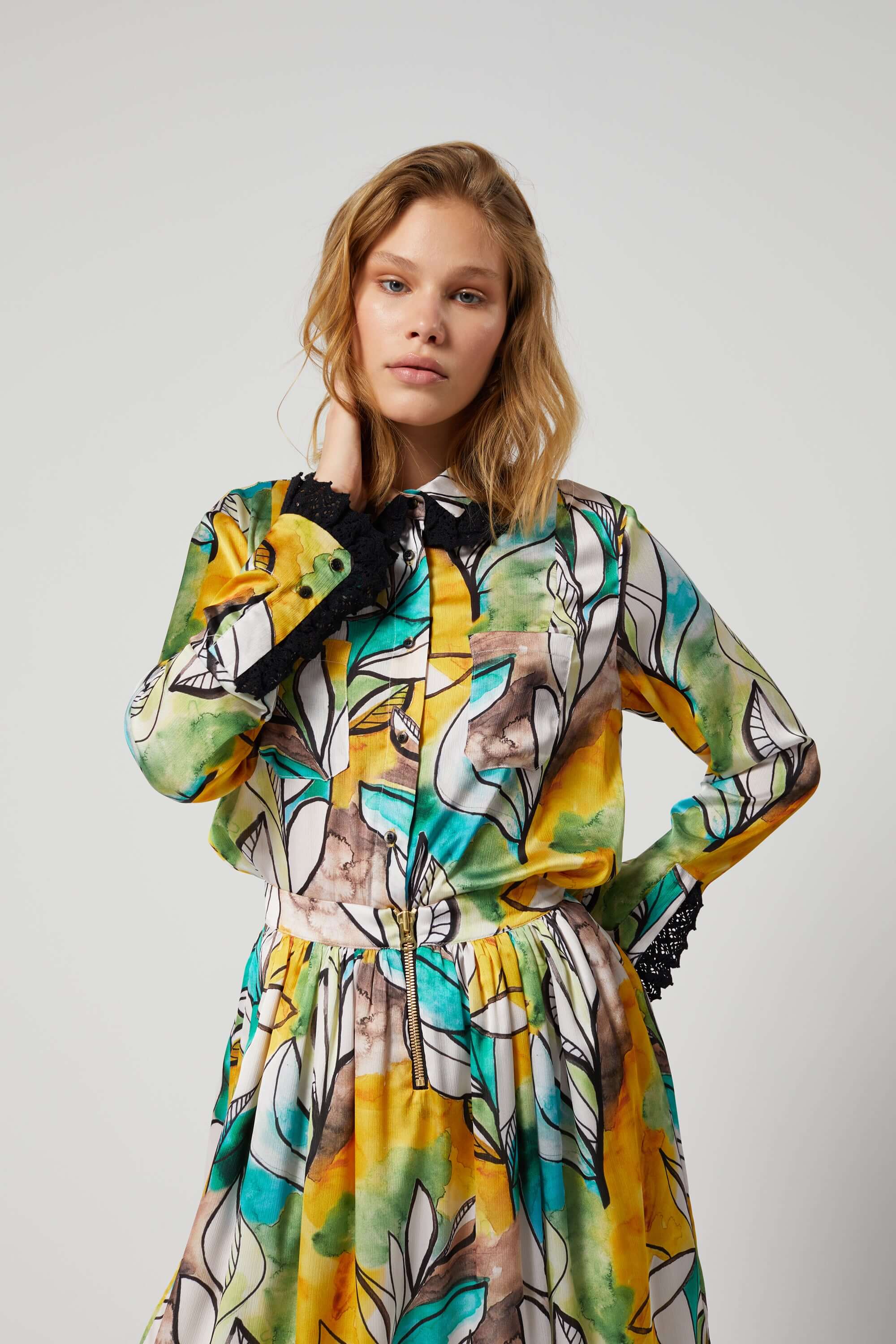 Dori shirt in Landscape print